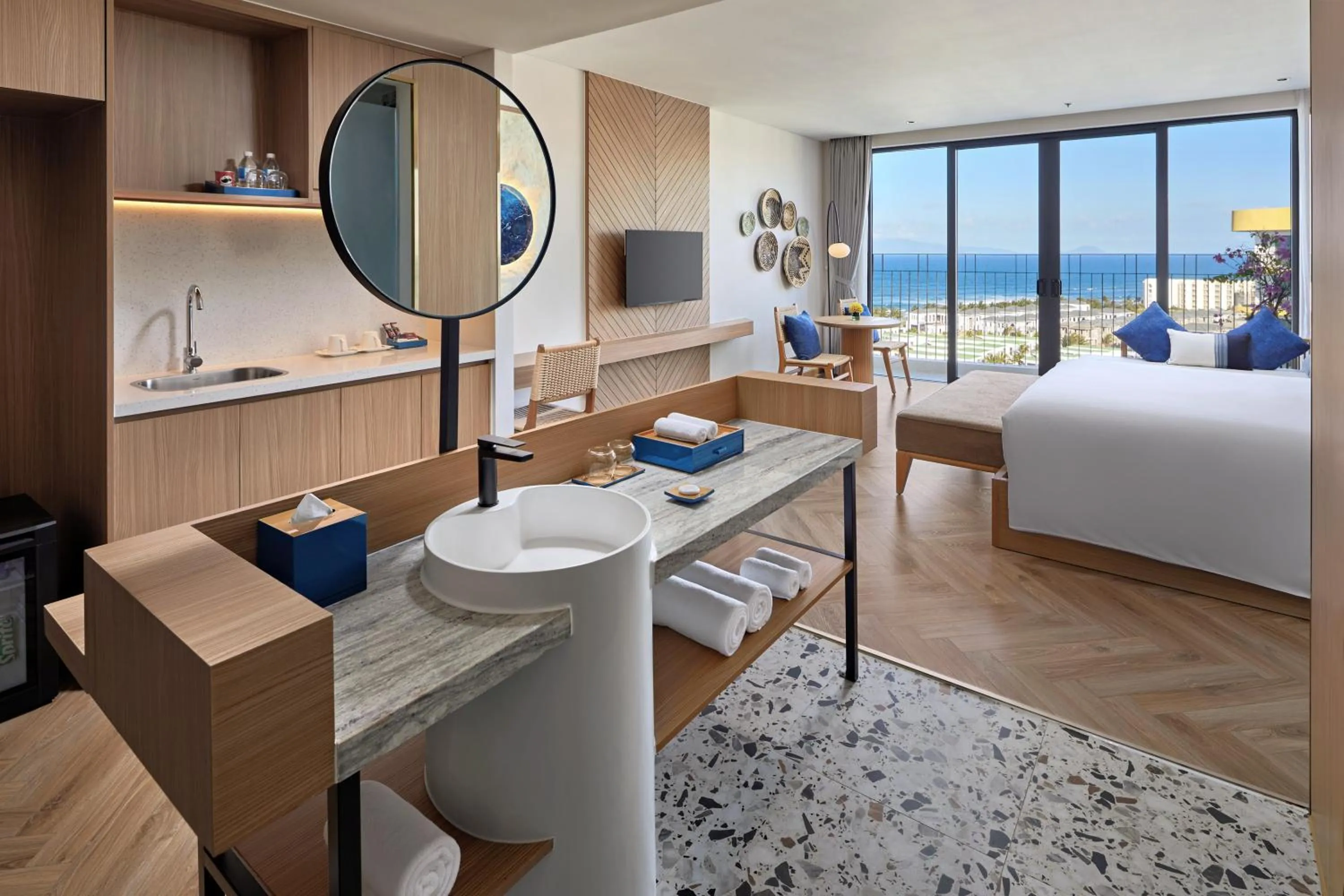 Bed in Wyndham Hoi An Royal Beachfront Resort & Villas