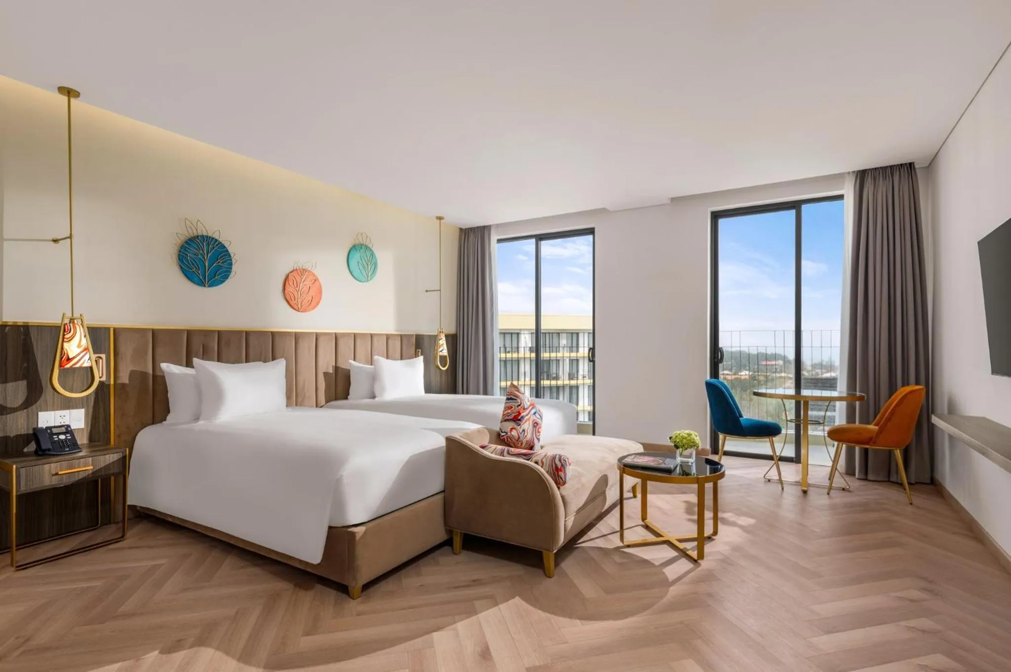 Bed in Wyndham Hoi An Royal Beachfront Resort & Villas