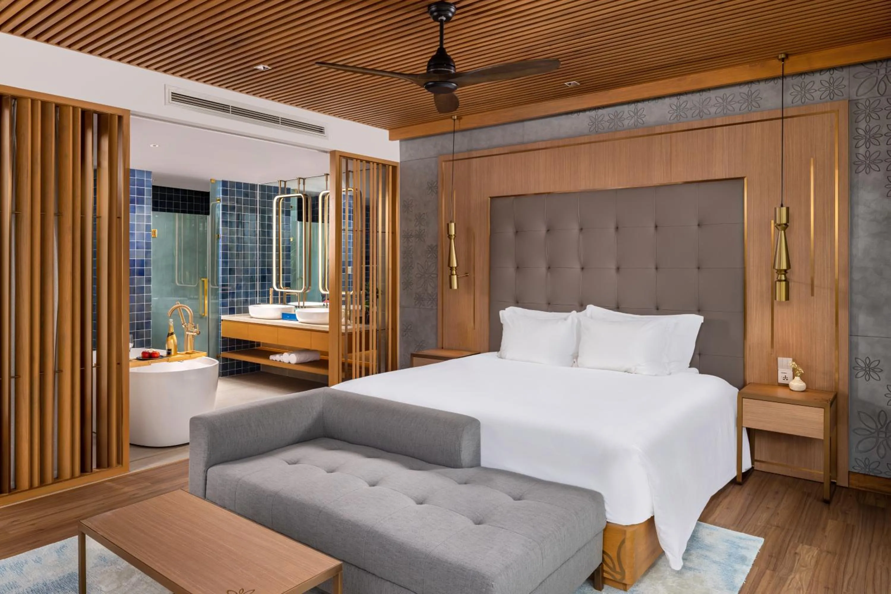 Bed in Wyndham Hoi An Royal Beachfront Resort & Villas