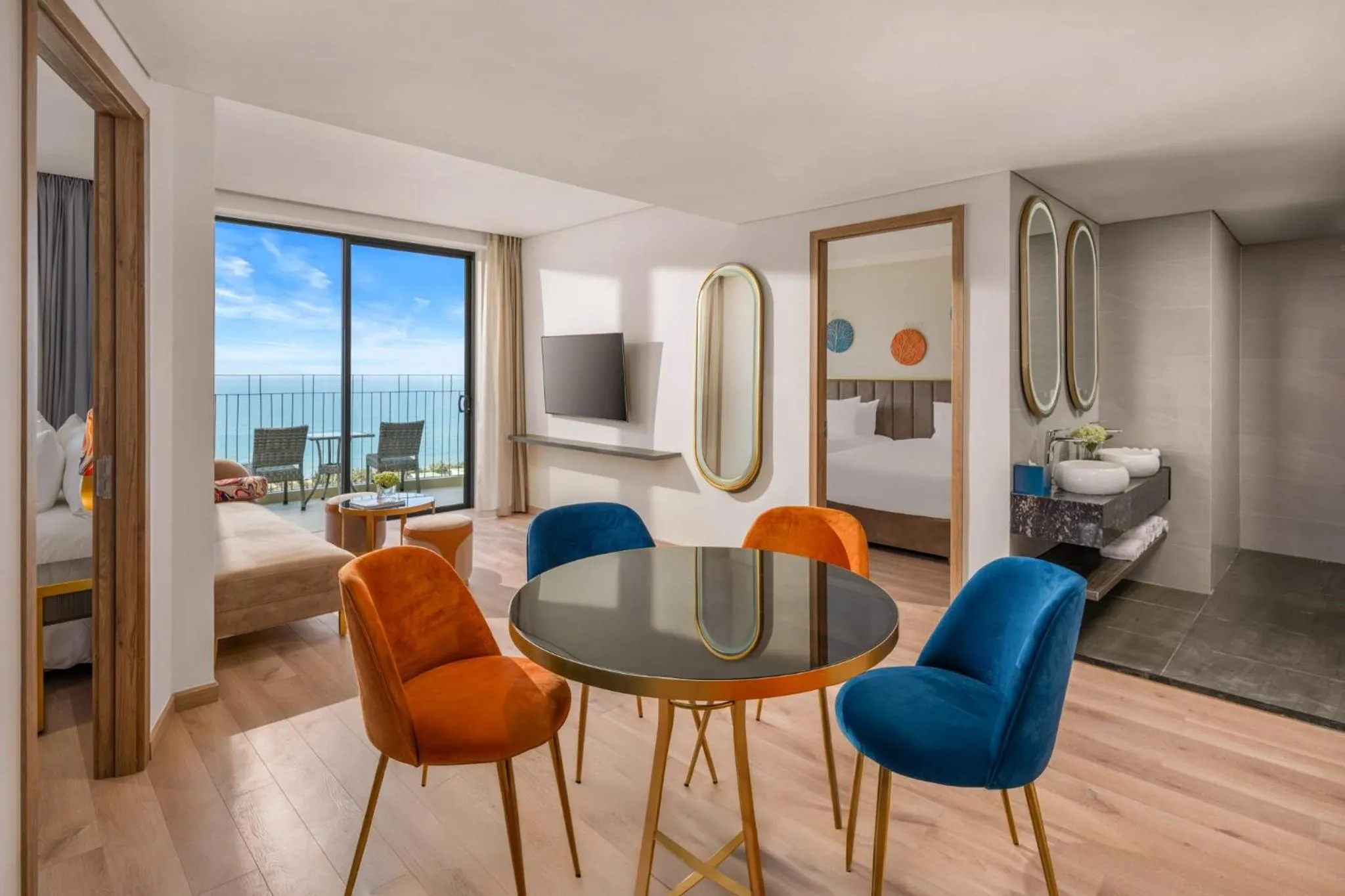 Bed in Wyndham Hoi An Royal Beachfront Resort & Villas