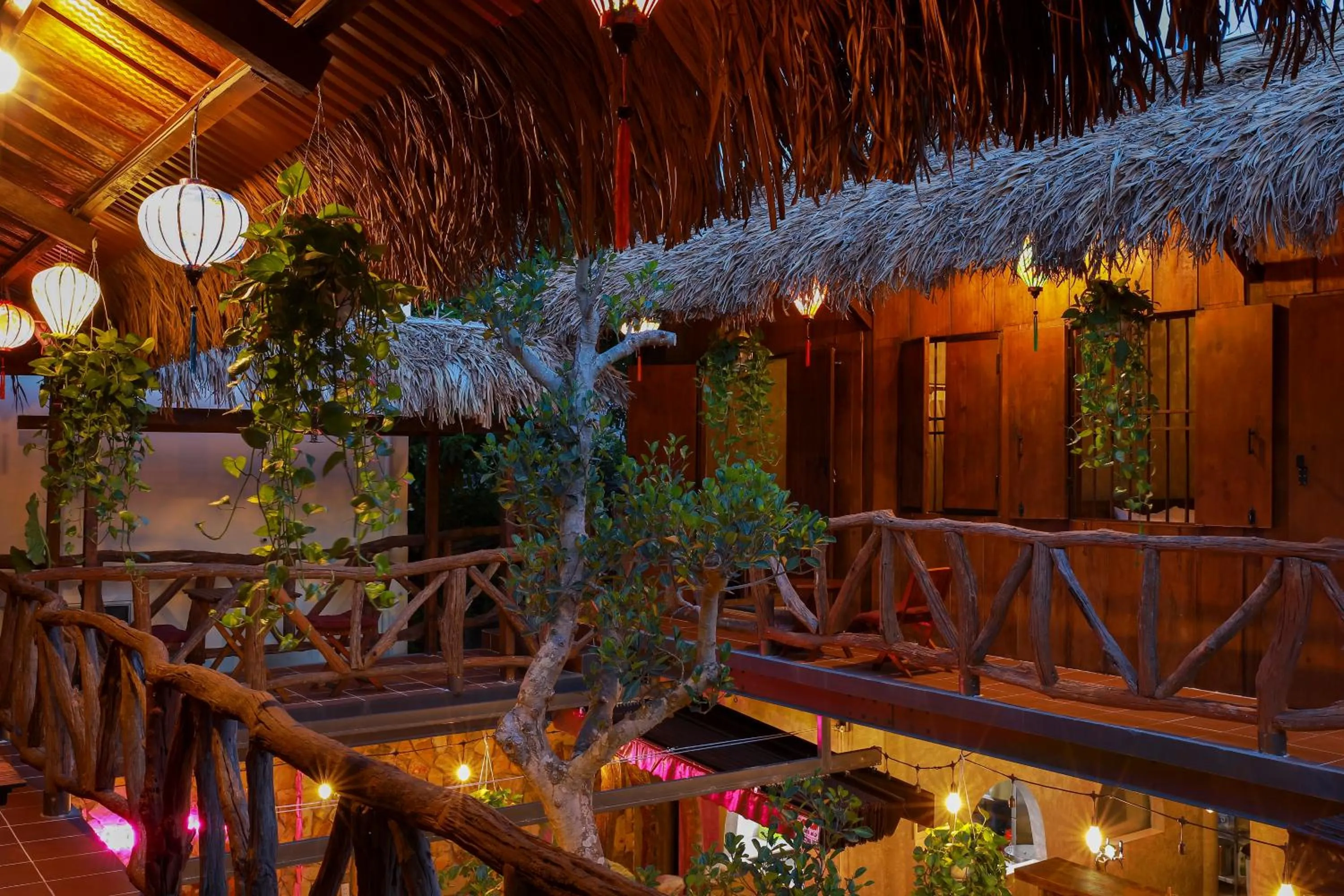 Balcony/Terrace in Winhouse An Bang Boutique Inn & Lounge