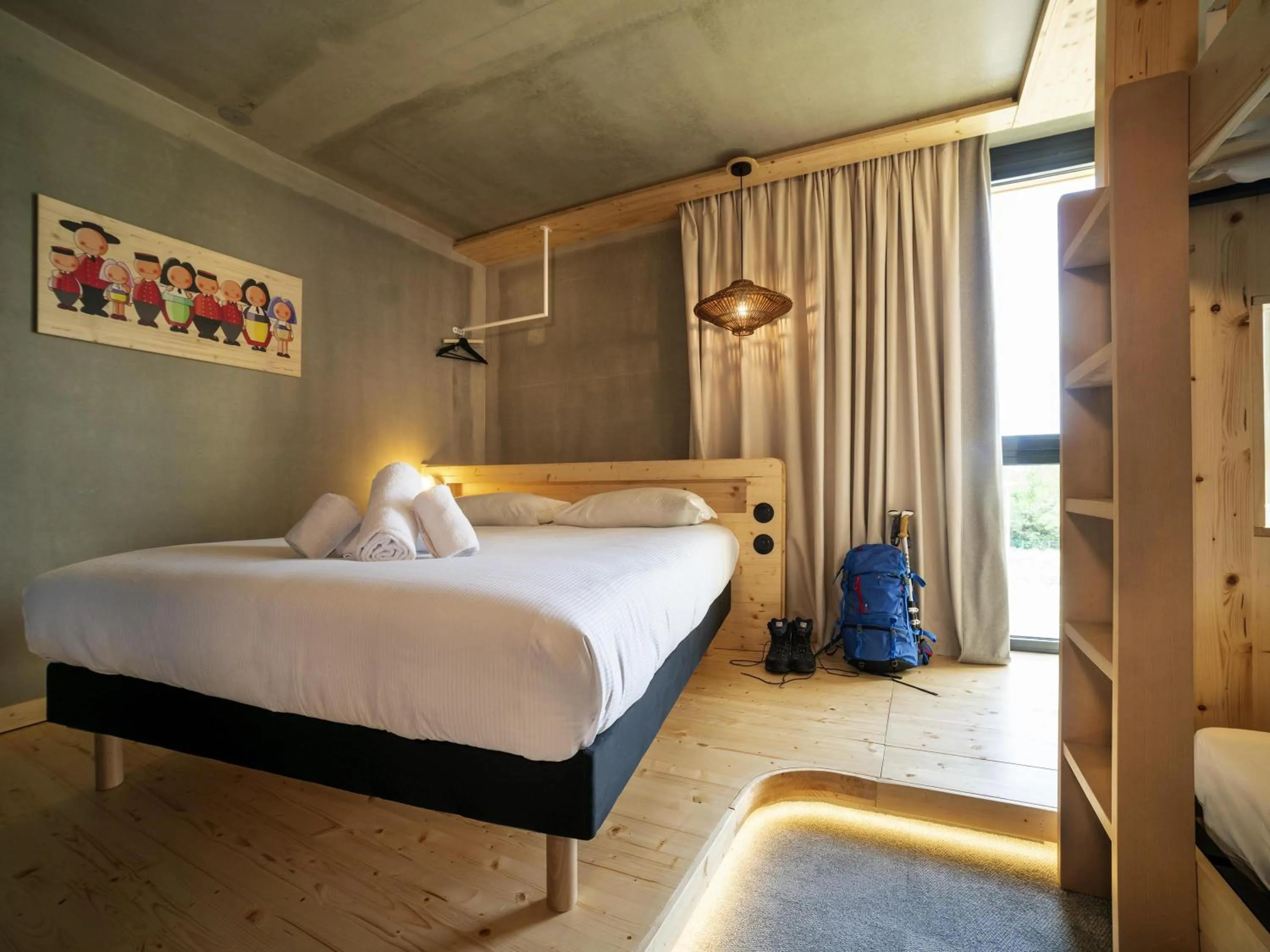 Bedroom, Bed in greet hotel Cernay Mulhouse