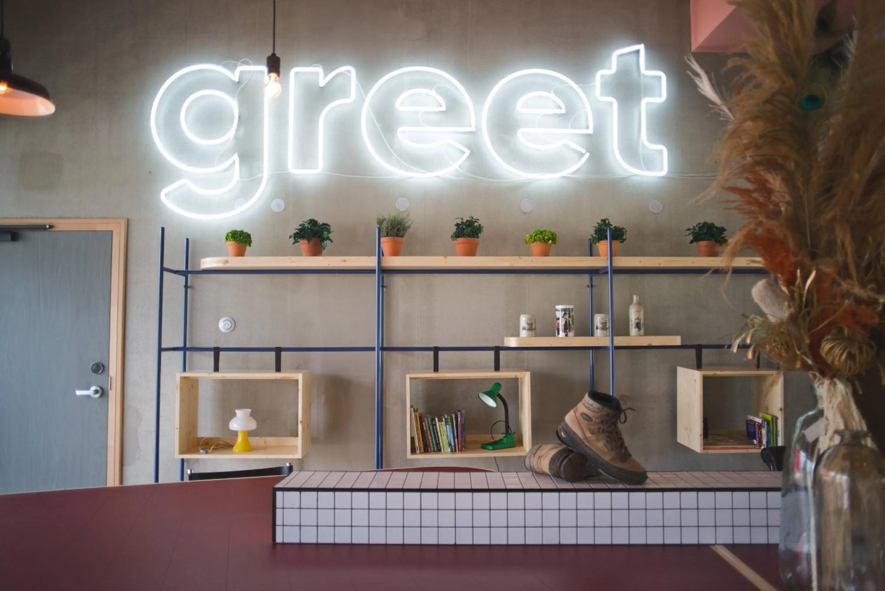 Text overlay in greet hotel Cernay Mulhouse