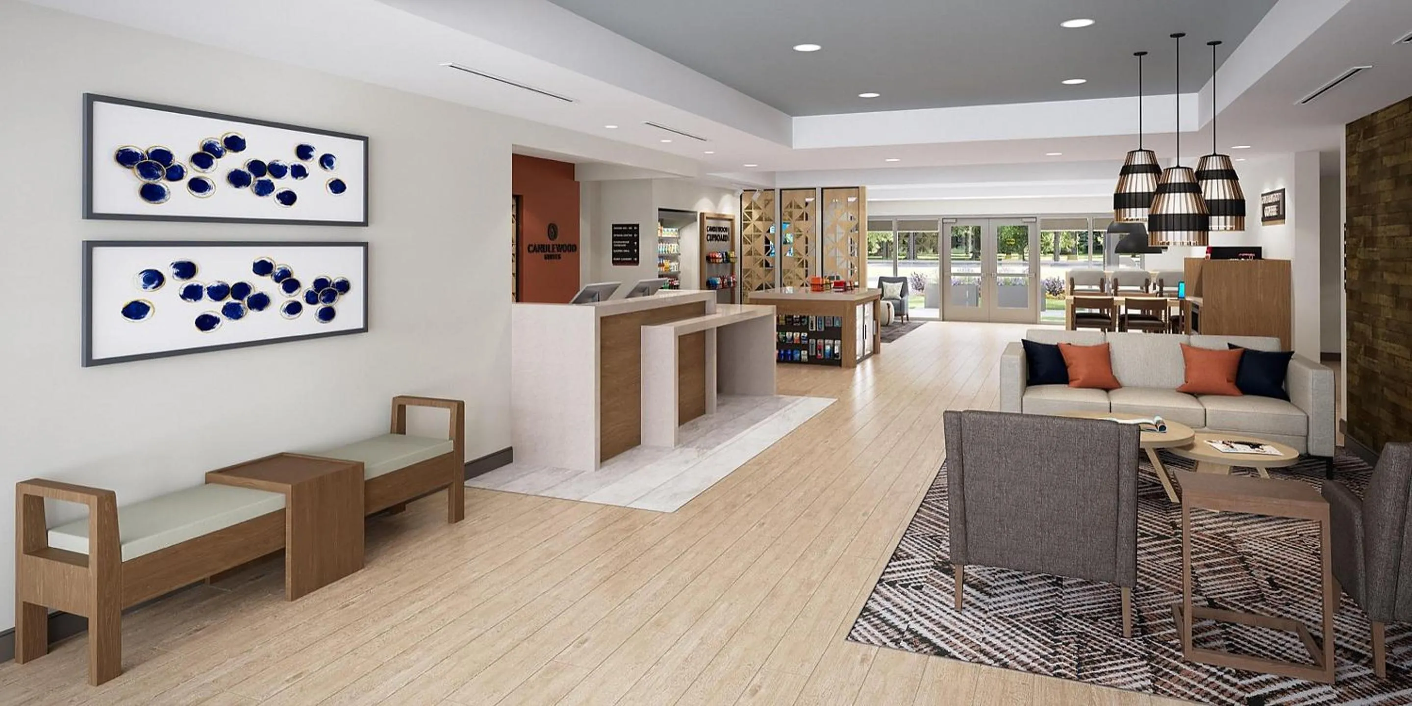 Lobby or reception in Candlewood Suites McPherson by IHG
