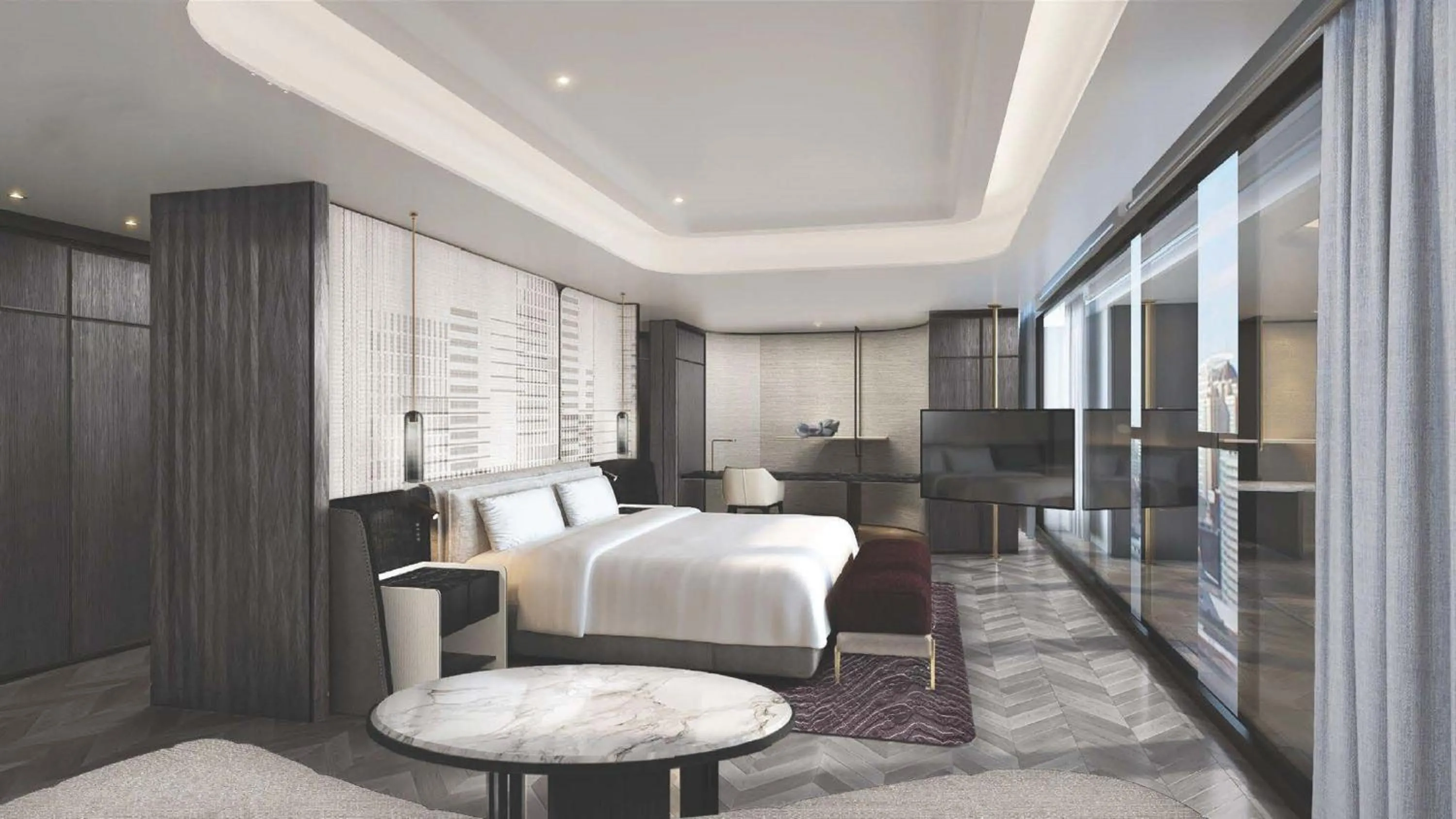 Photo of the whole room, Bed in InterContinental Shenzhen WECC by IHG