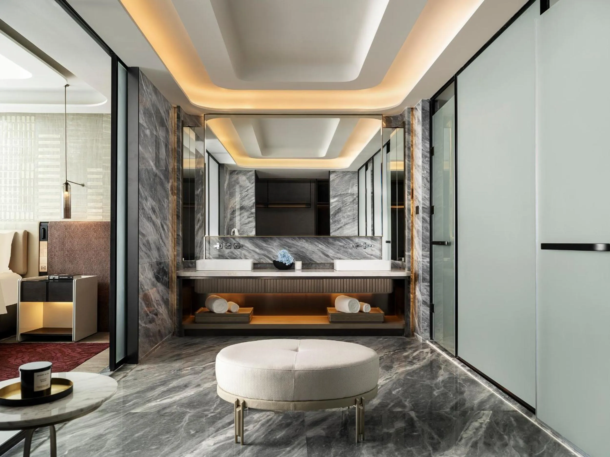Bathroom in InterContinental Shenzhen WECC by IHG