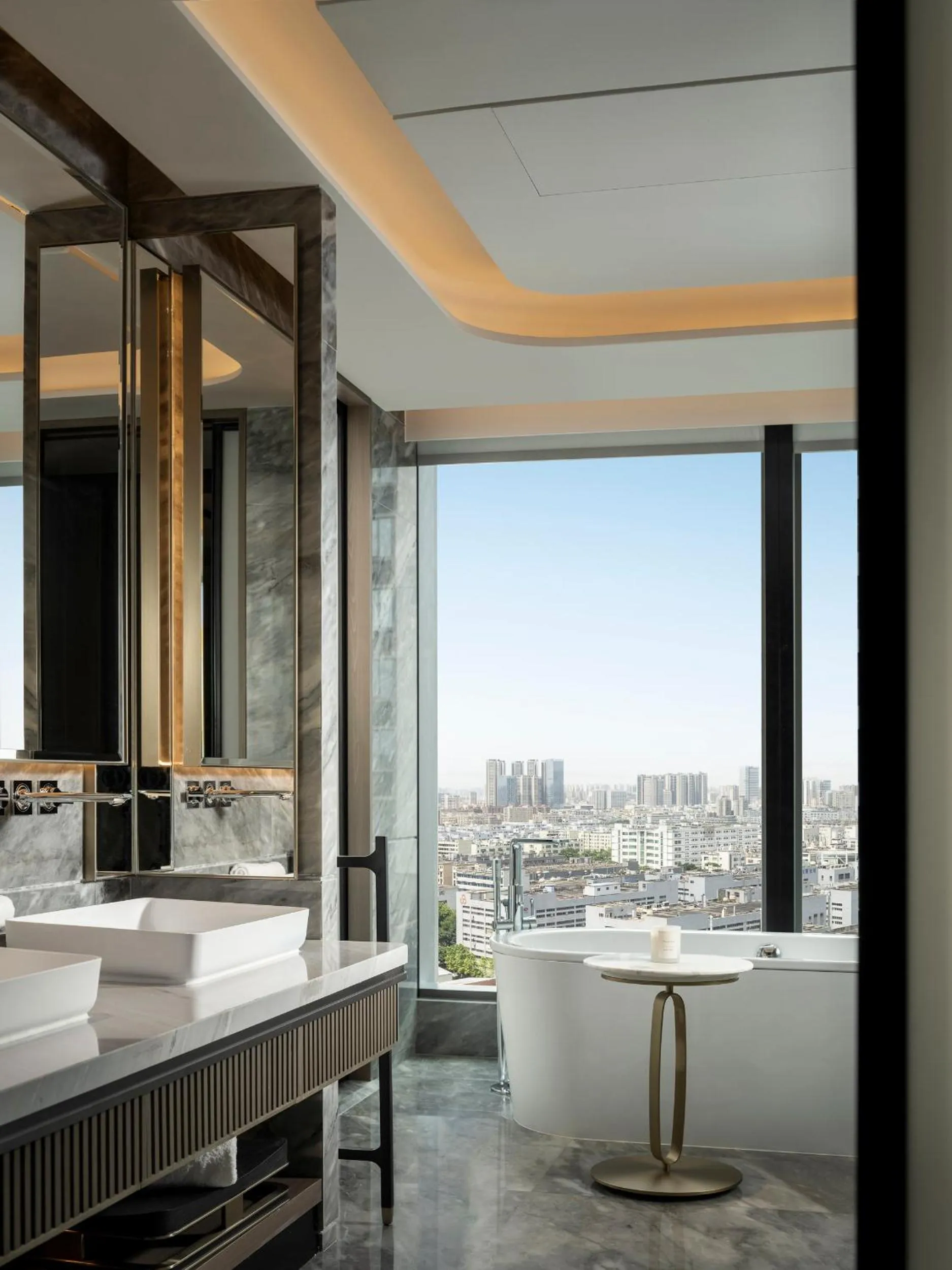 Bathroom in InterContinental Shenzhen WECC by IHG