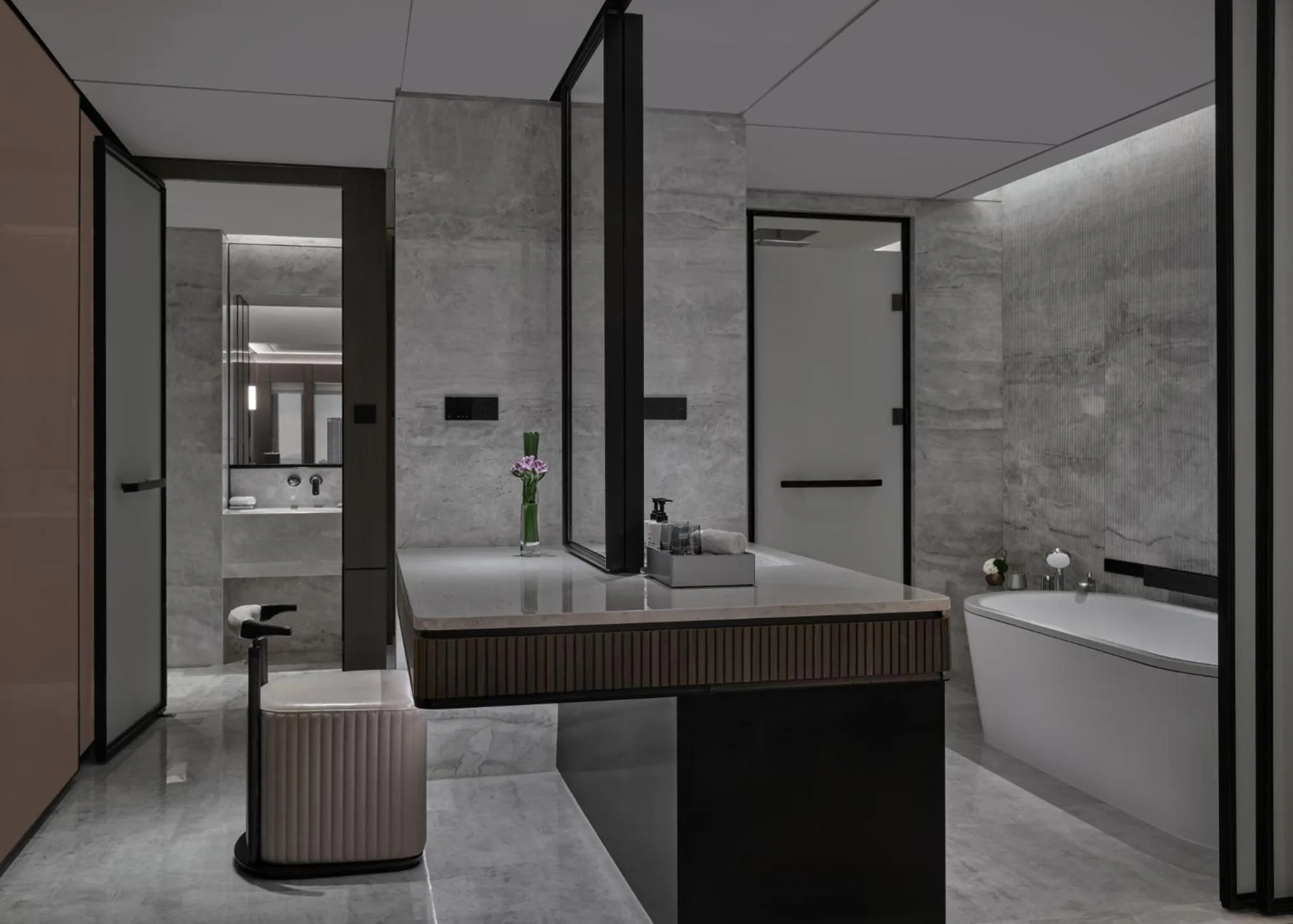 Bathroom, Bed in InterContinental Shenzhen WECC by IHG