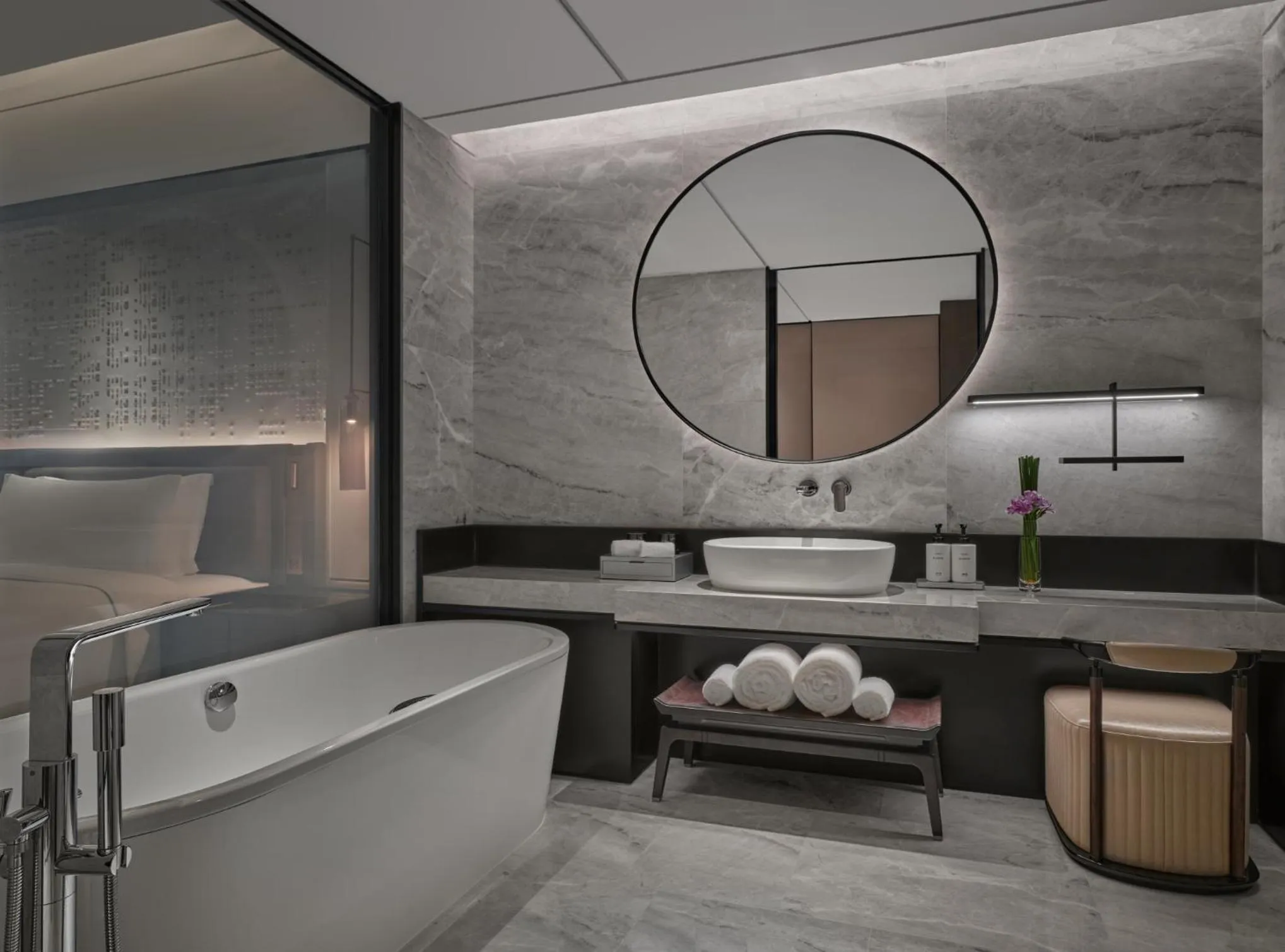 Bathroom in InterContinental Shenzhen WECC by IHG