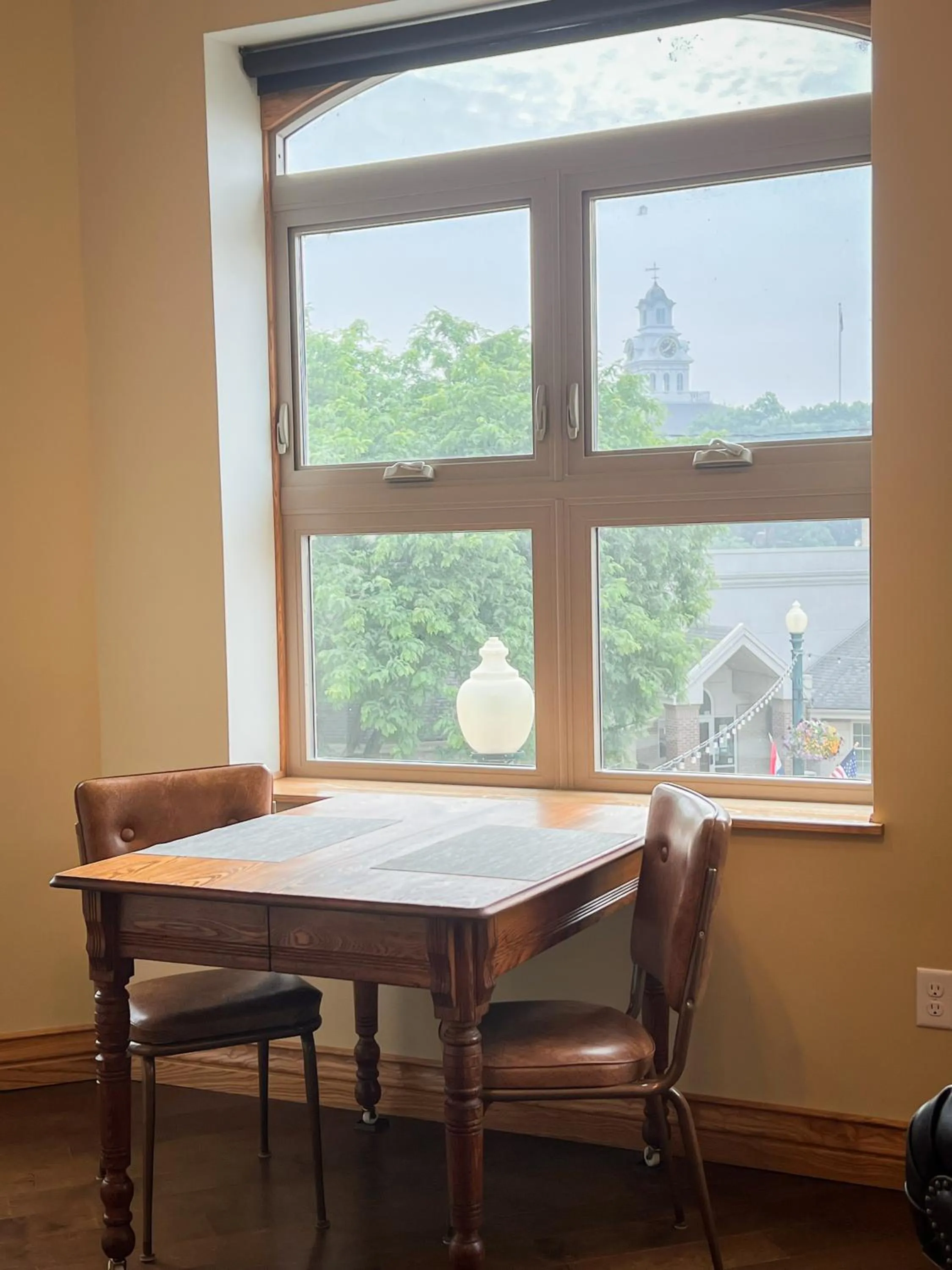 Quiet street view in Goldfinch Suites