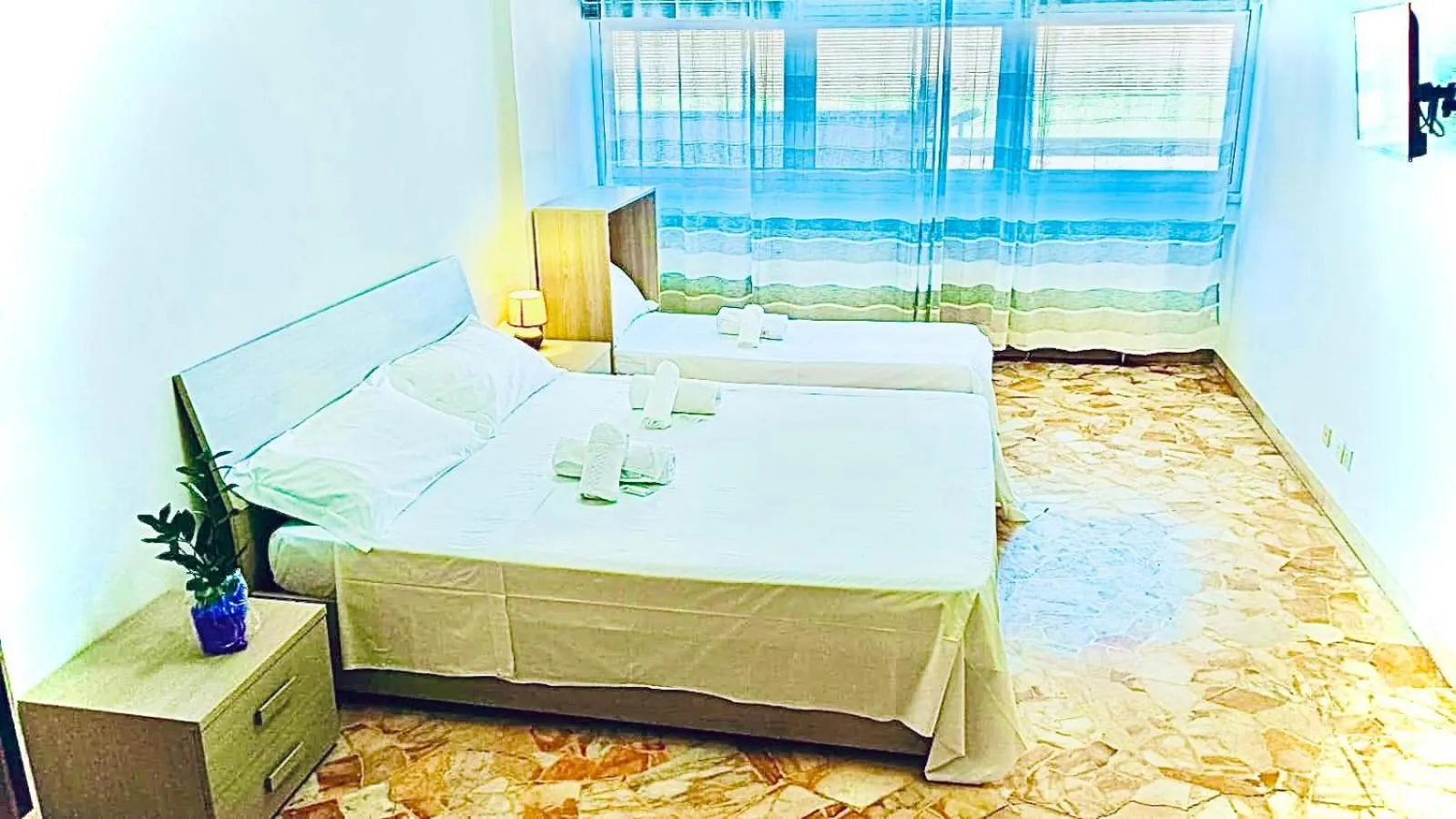 Living room, Bed in Happy Stay