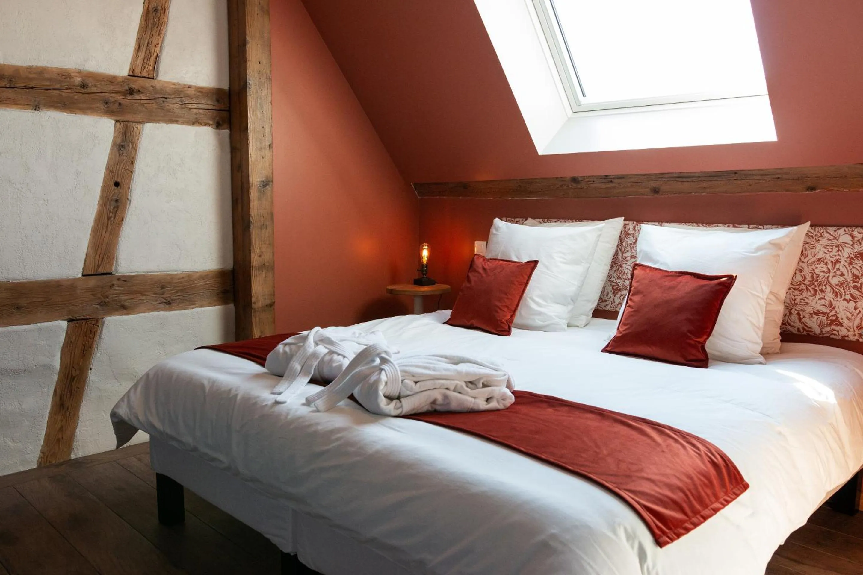 Bedroom, Bed in Domaine La Grange Ungersheim - Chambres d'Hôtes L'Inspiration