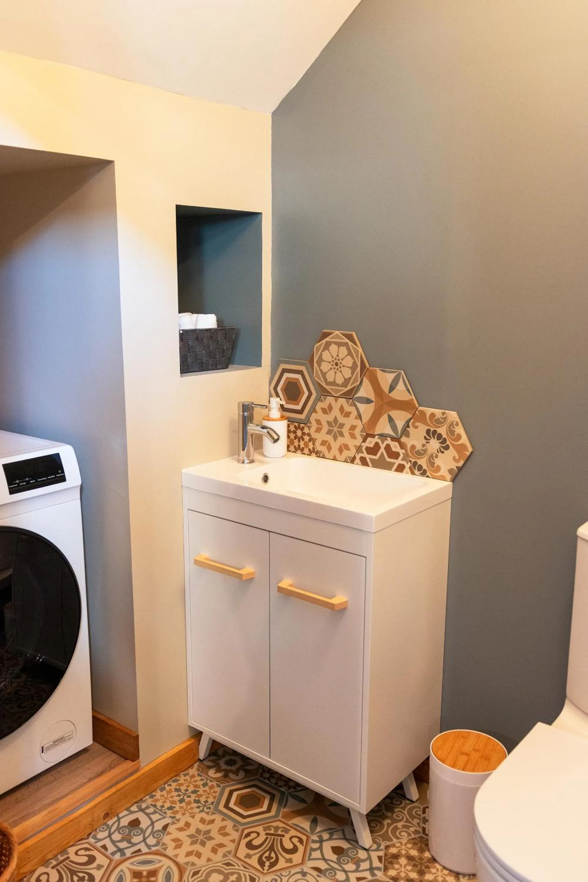 Bathroom in Domaine La Grange Ungersheim - Chambres d'Hôtes L'Inspiration