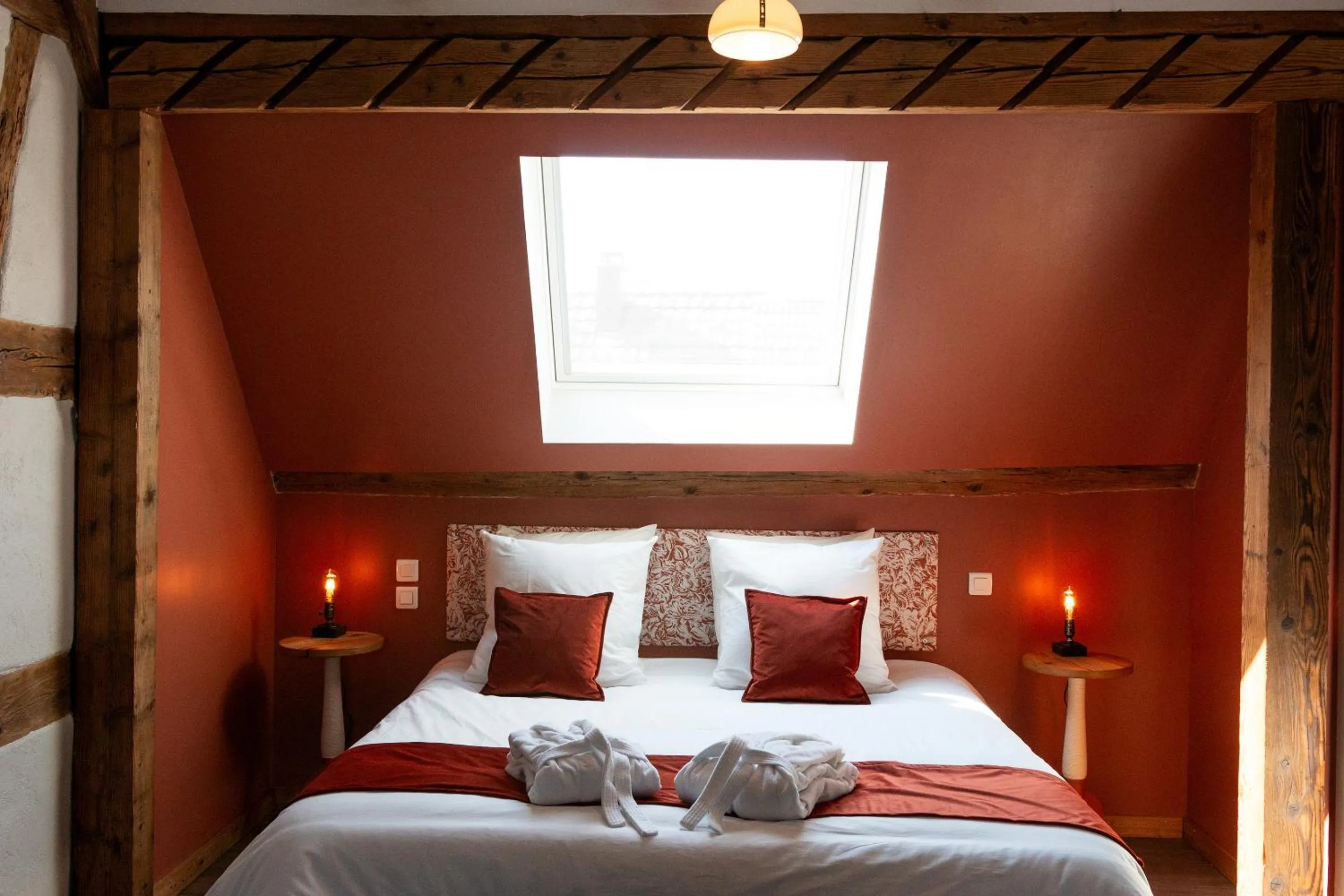 Bedroom, Bed in Domaine La Grange Ungersheim - Chambres d'Hôtes L'Inspiration