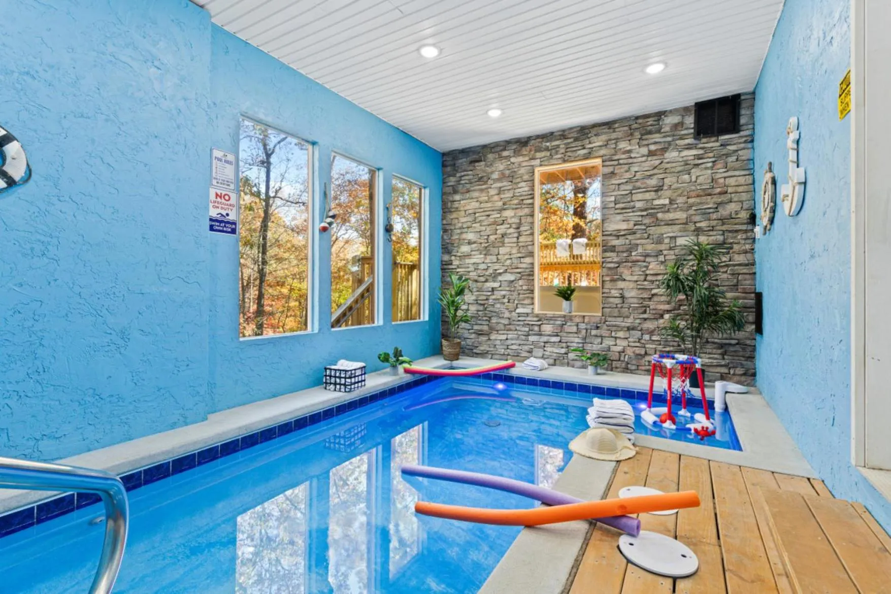 Pool view in Luxe Mountain Pool Escape by Ghosal Luxury Lodging