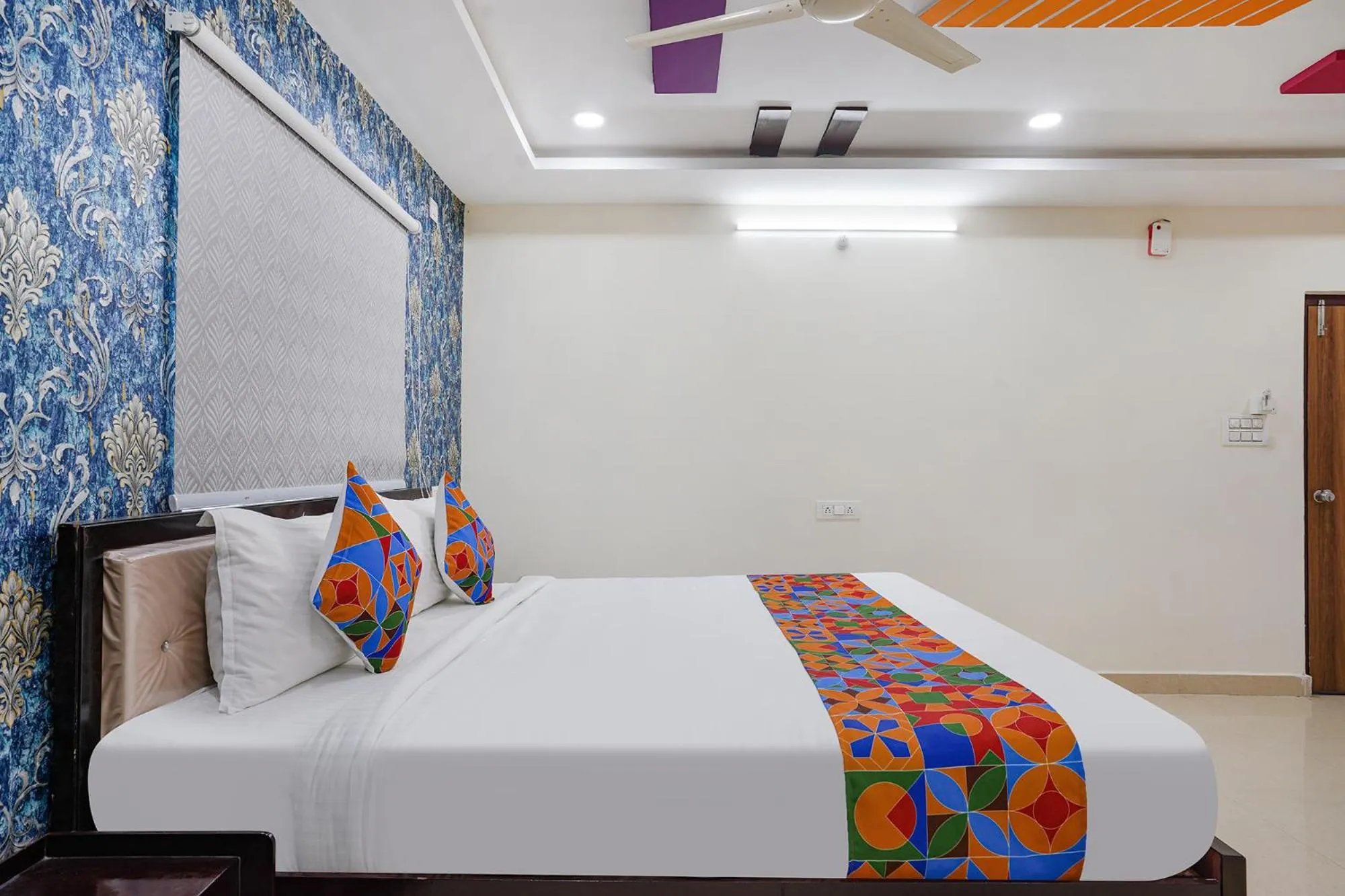 Bed in FabHotel Sri Karthikeya Grand - Nr Nexus Mall, Kukatpally