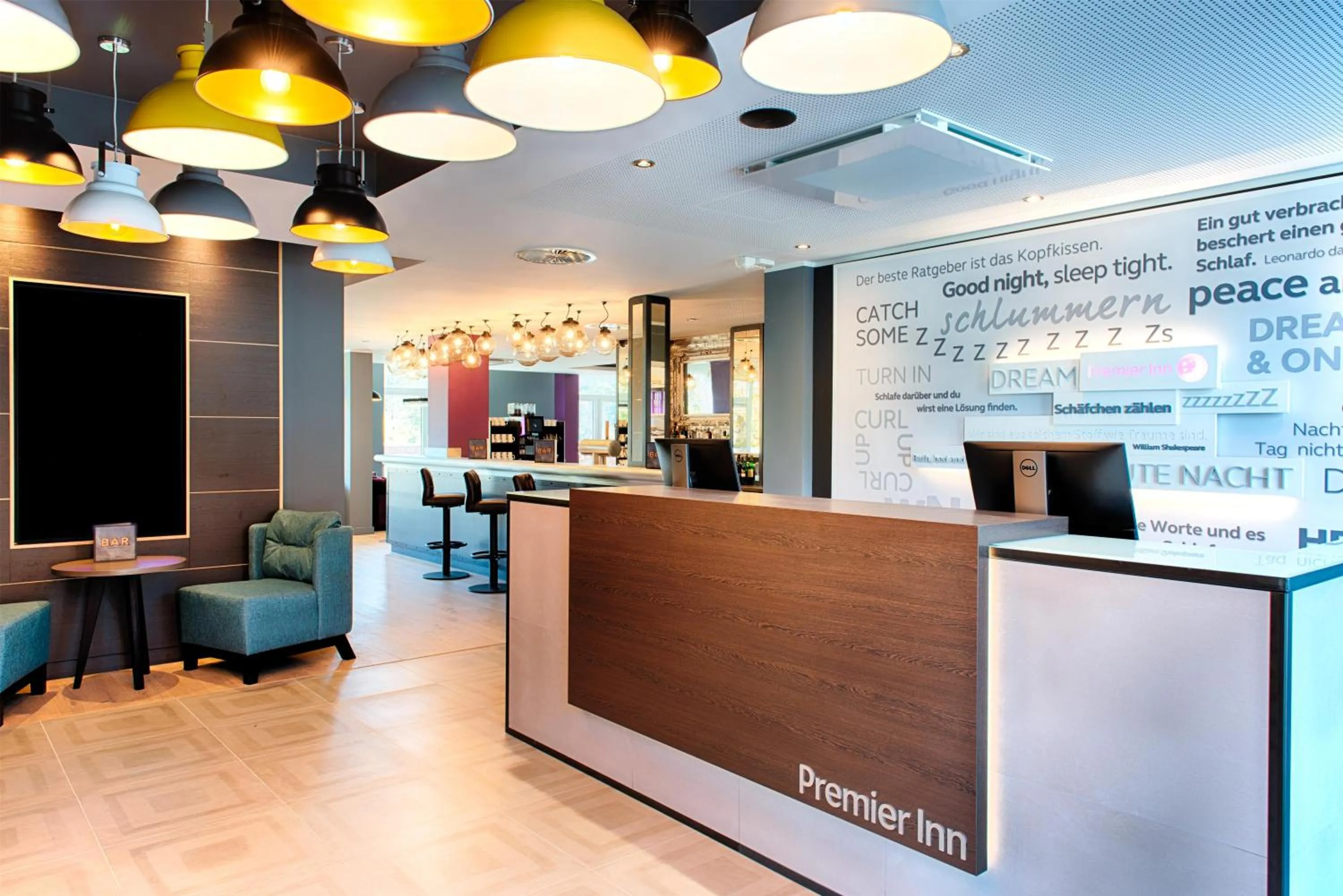 Lobby or reception in Premier Inn Lübeck City Stadtgraben