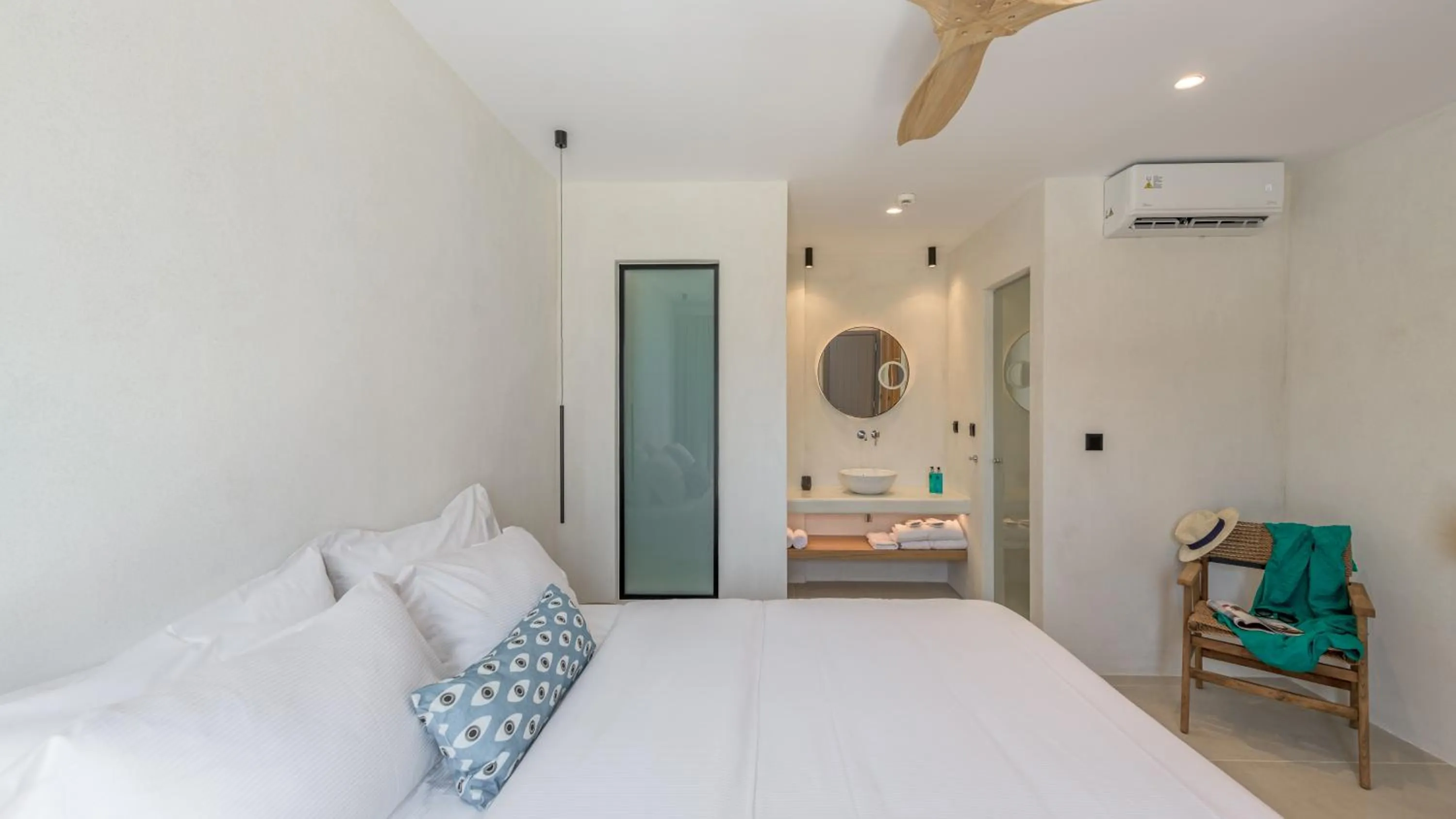 Bed in Nove Milos Luxury by Estia