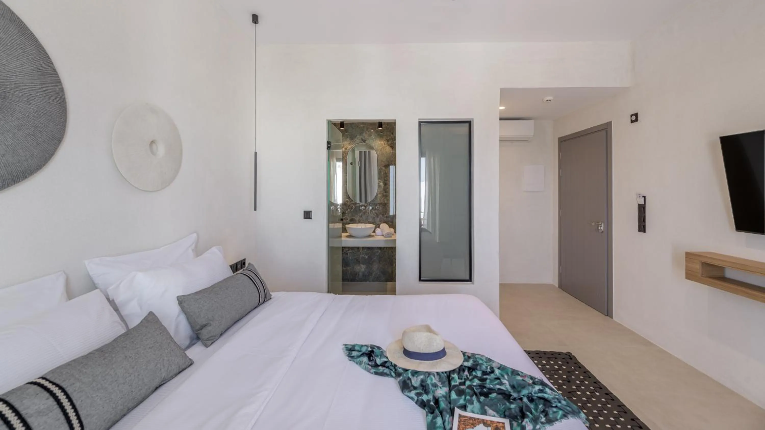 Bed in Nove Milos Luxury by Estia