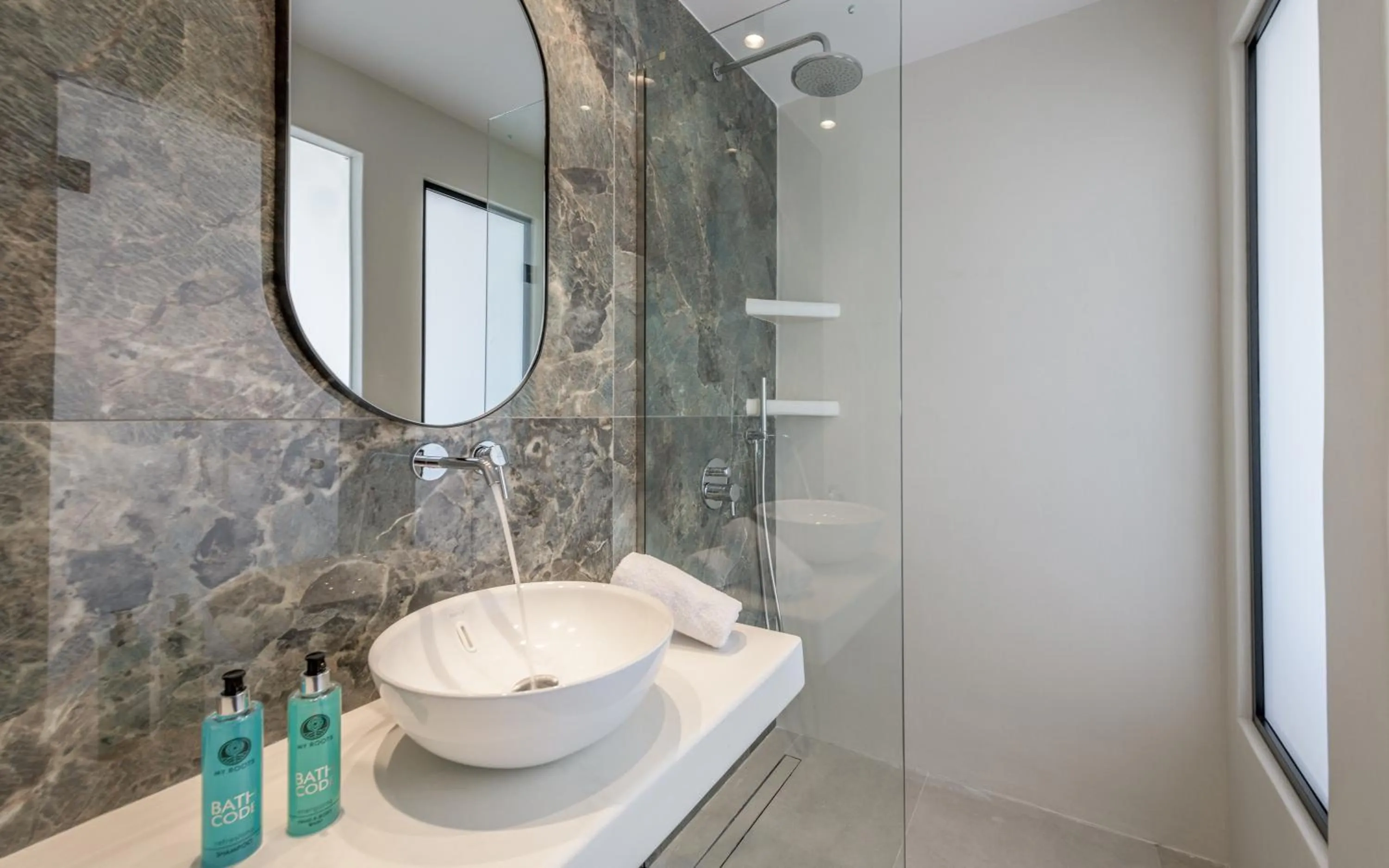 Shower in Nove Milos Luxury by Estia