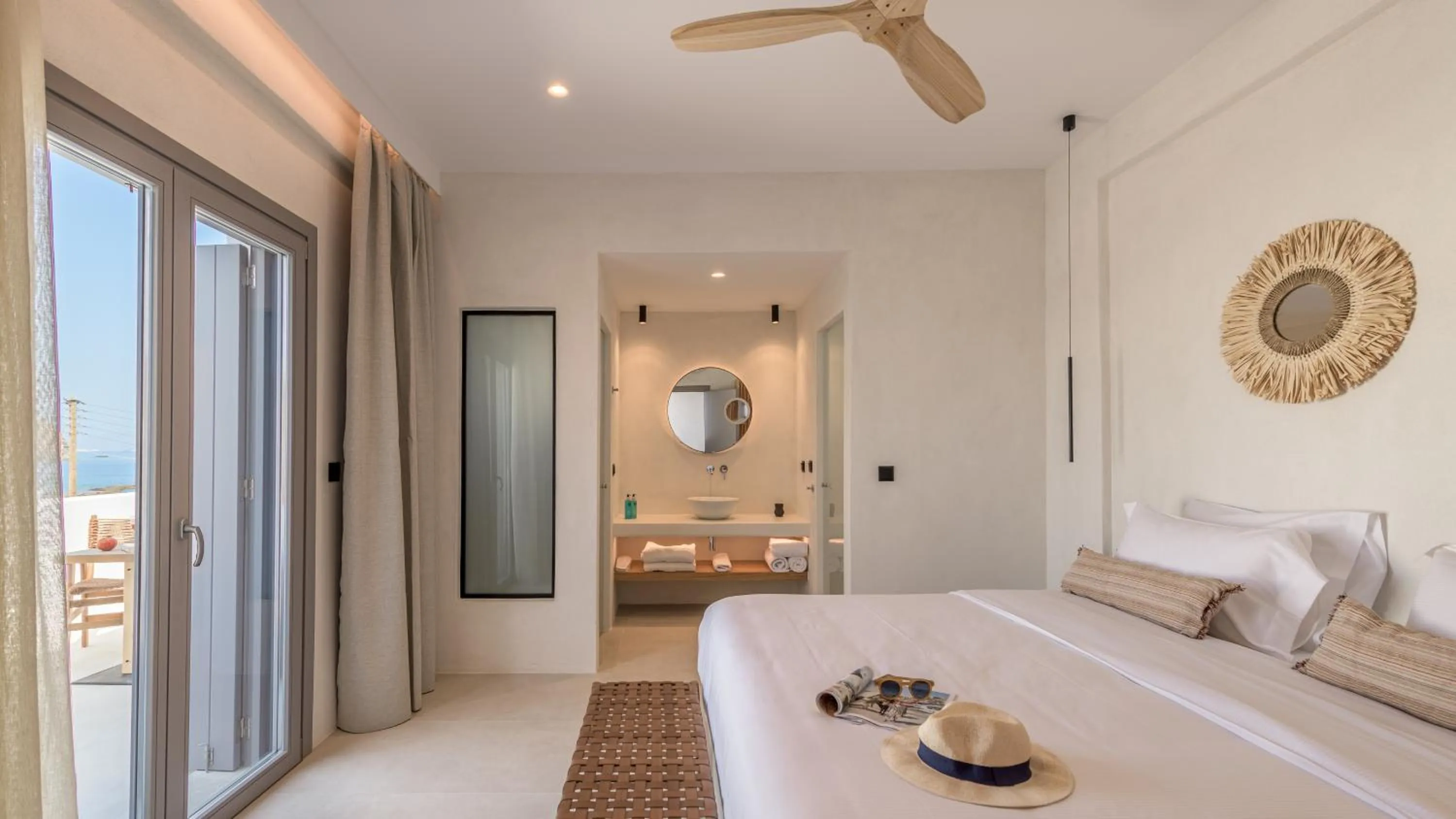 Bed in Nove Milos Luxury by Estia