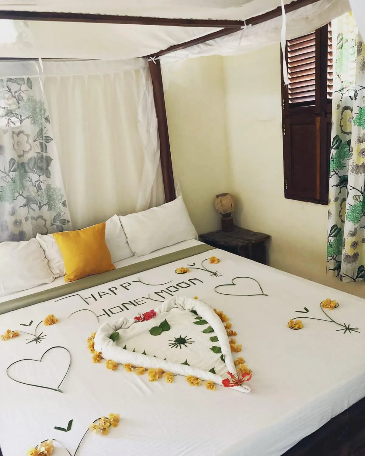 Bed in Msafini Hotel