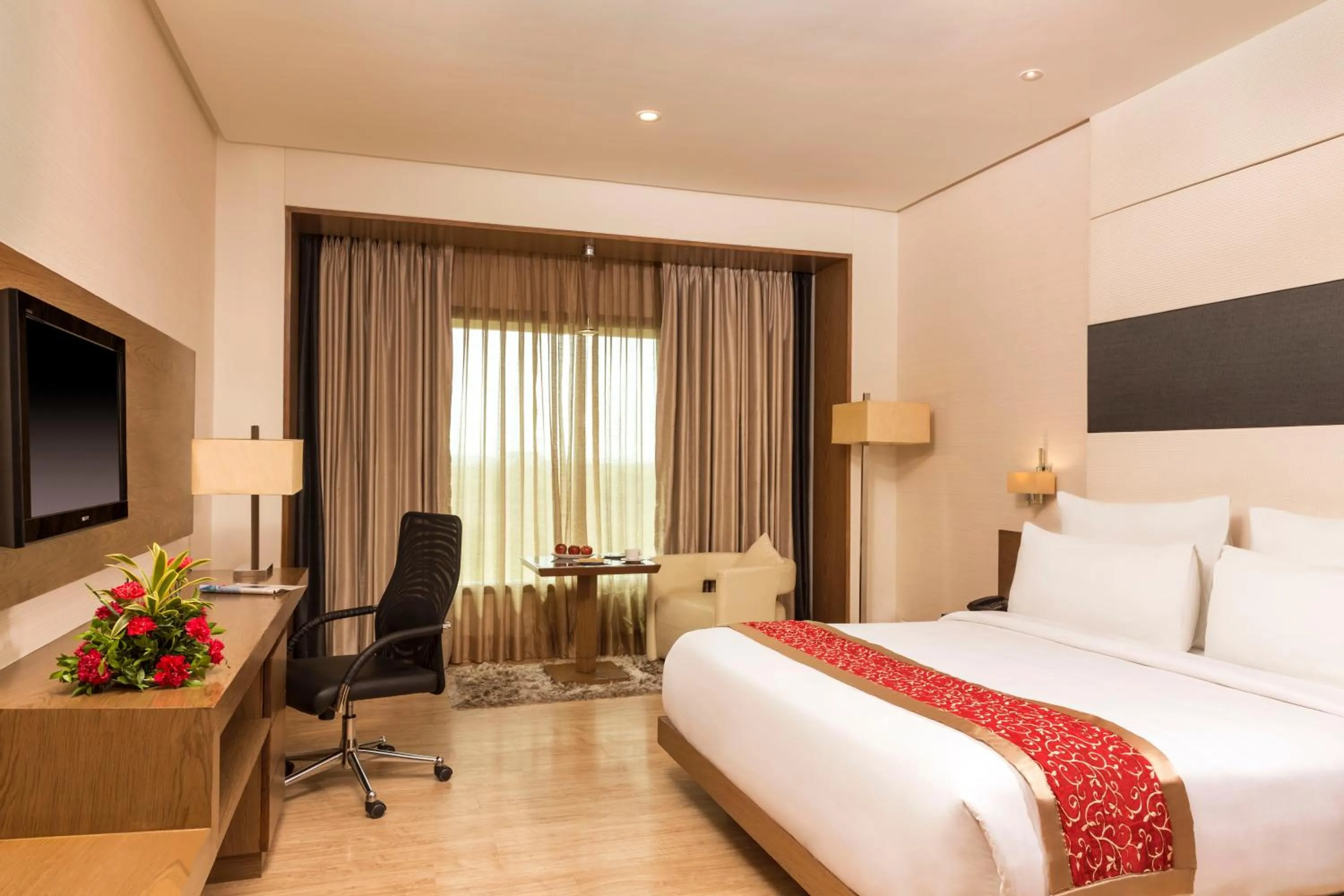 Bed in Narayani Heights Hotel & Resort