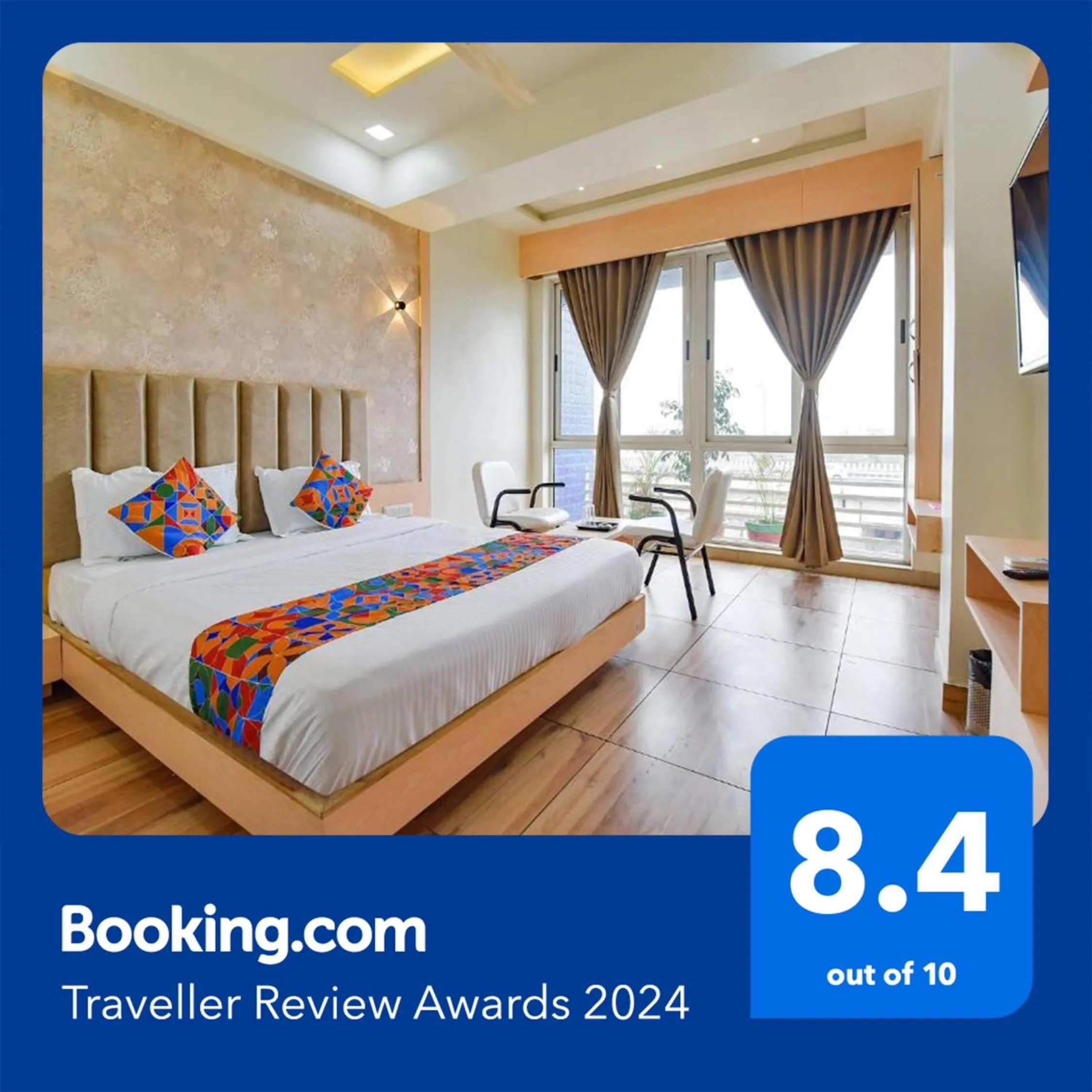 Bed in FabHotel Symphony Grand - Inside Barcelona Complex