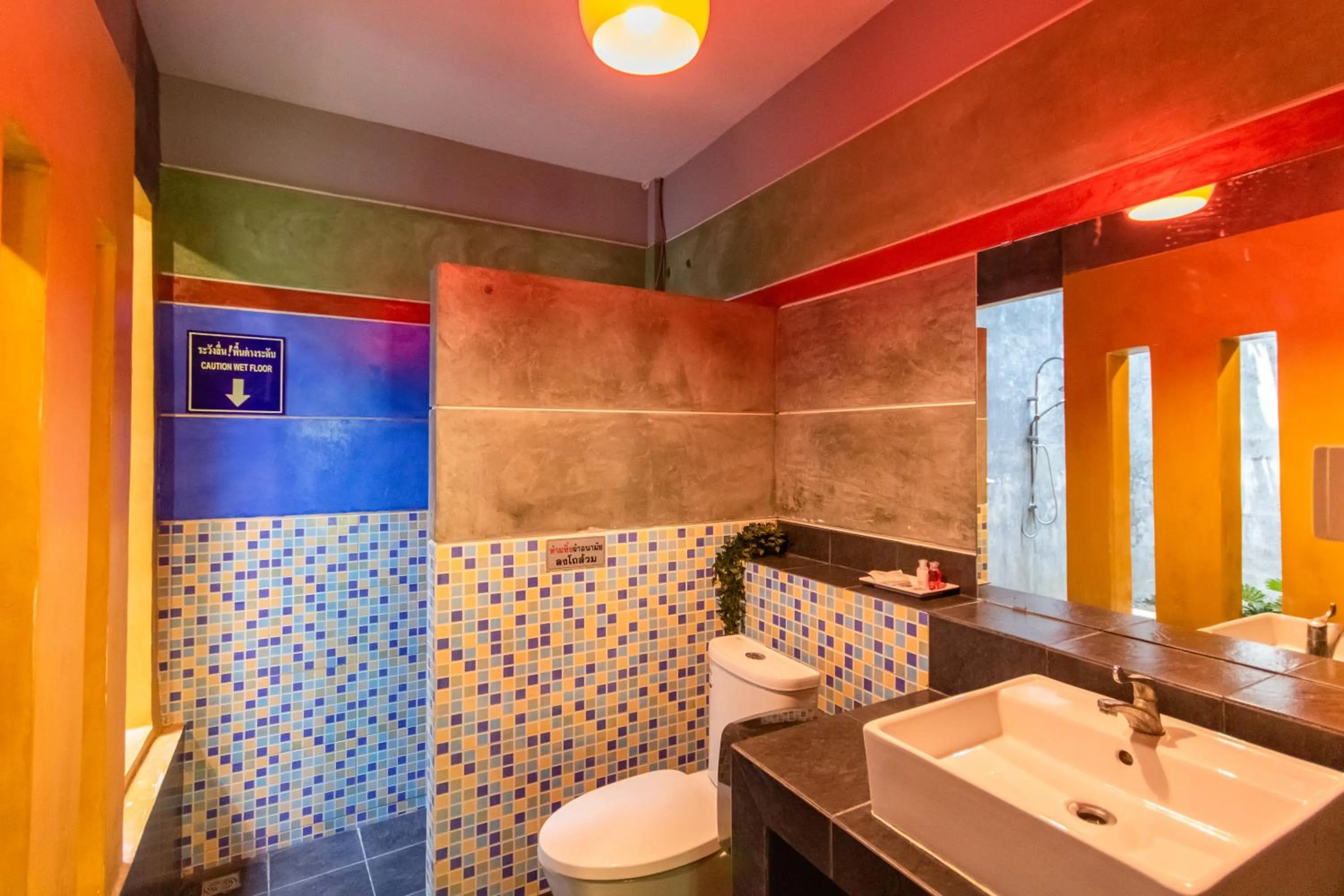 Toilet in Namsai Resort Kanchanaburi