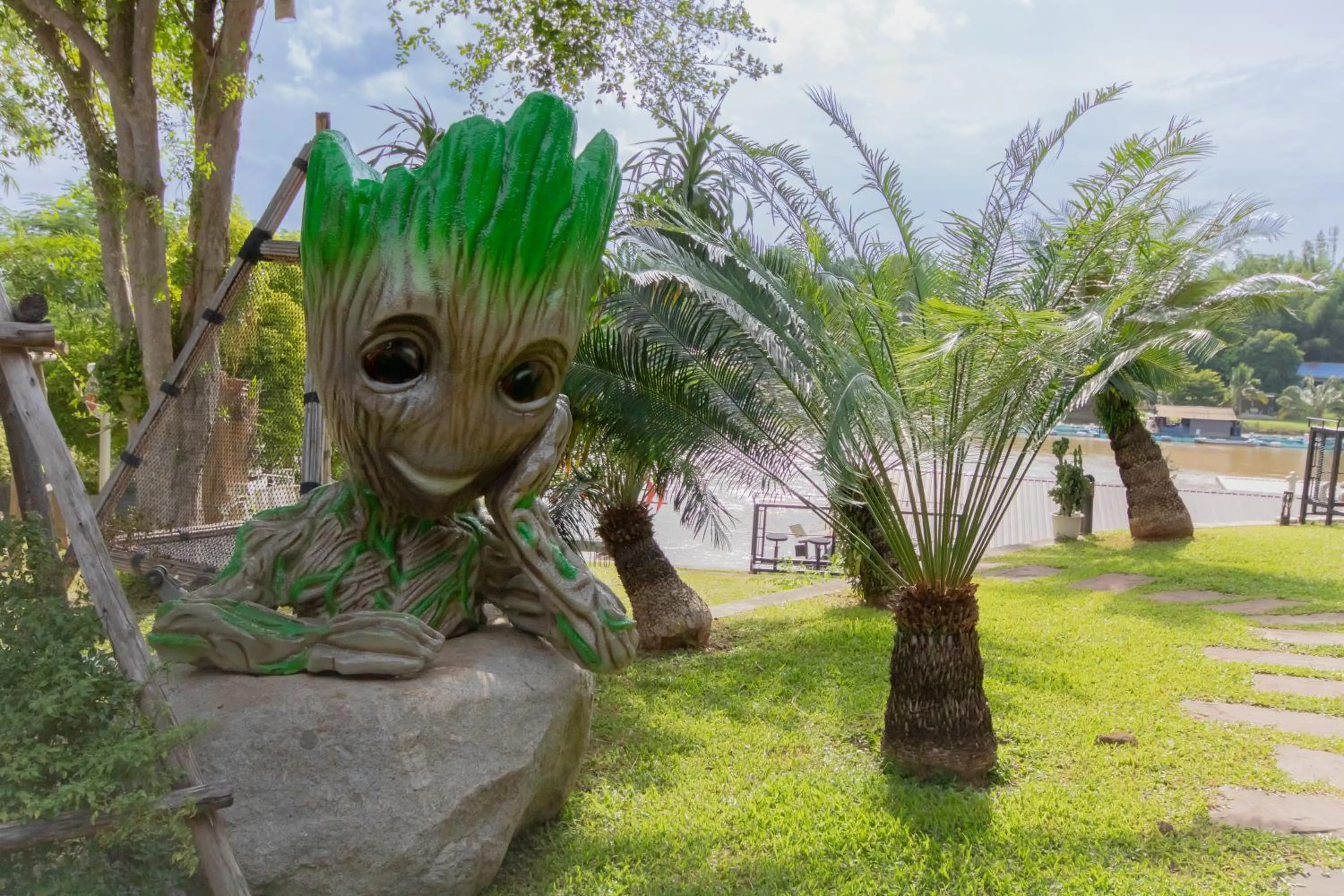 Garden in Namsai Resort Kanchanaburi