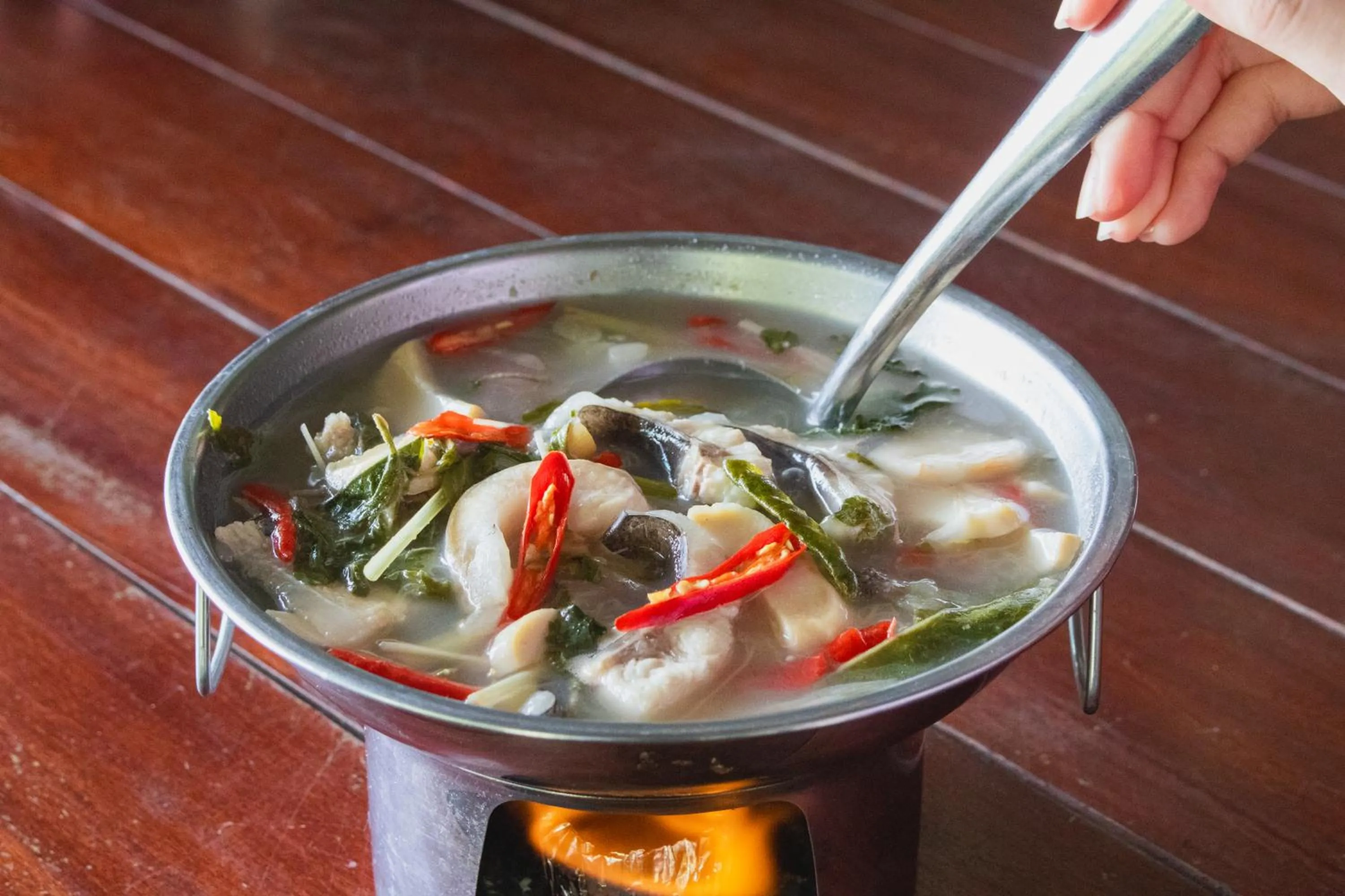 Restaurant/places to eat in Namsai Resort Kanchanaburi