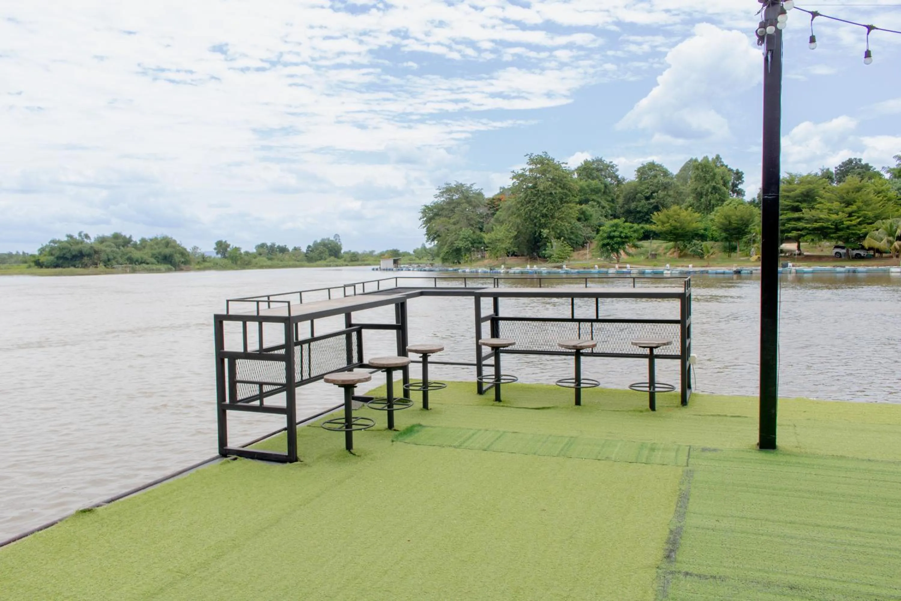 Seating area in Namsai Resort Kanchanaburi