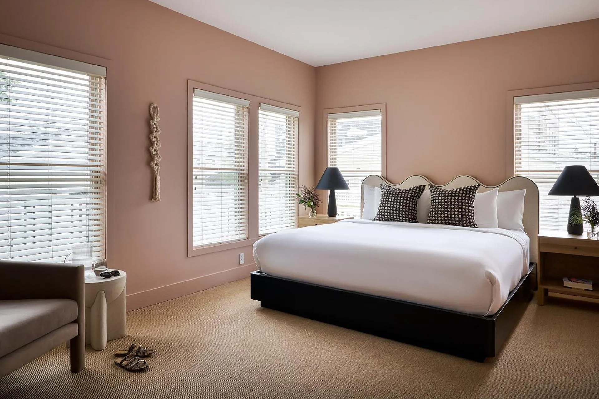 Bed in The Neighborhood Hotel New Buffalo