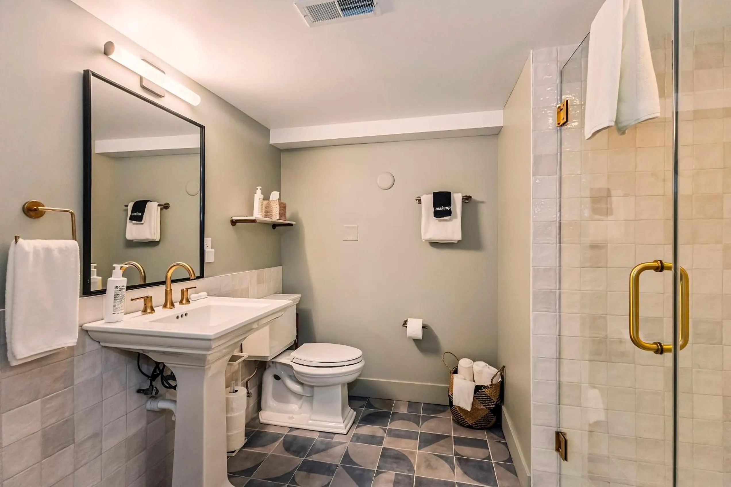 Bathroom in The Neighborhood Hotel New Buffalo