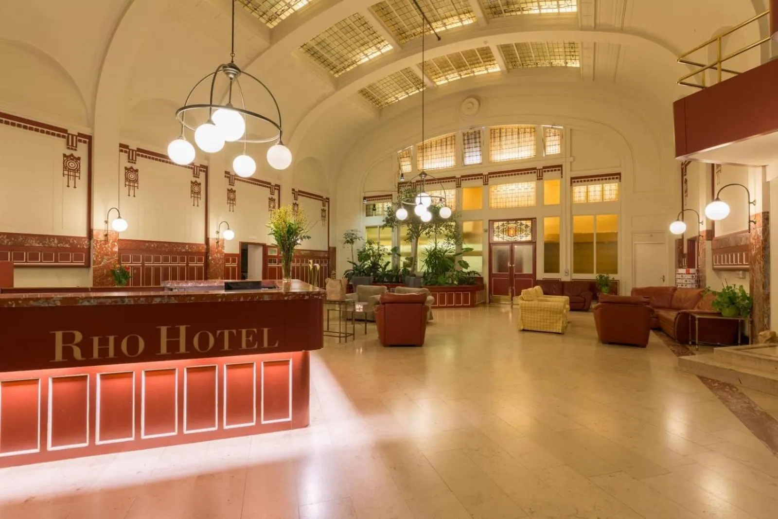 Lobby or reception in Rho Hotel