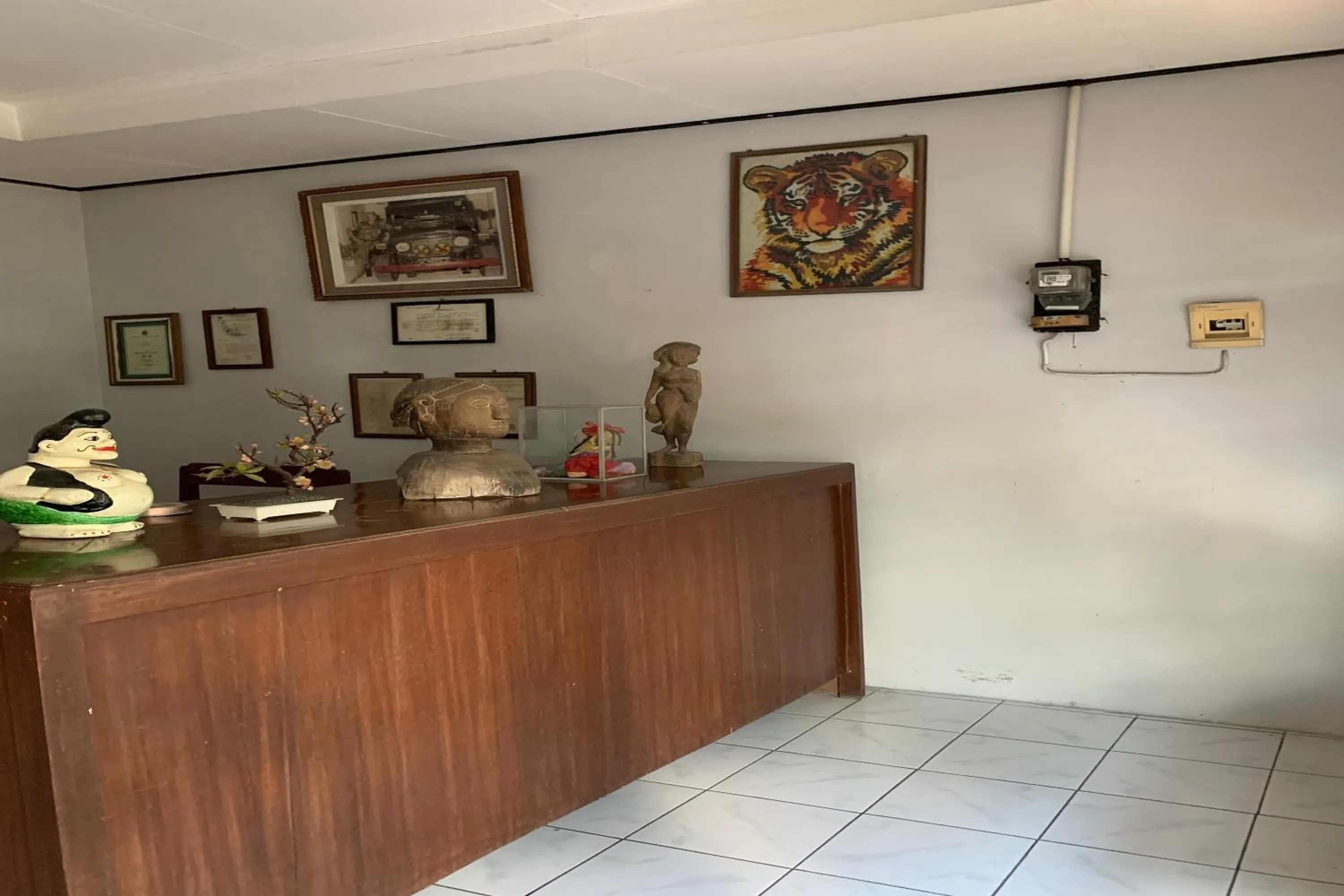 Lobby or reception in Hotel Merak Indah