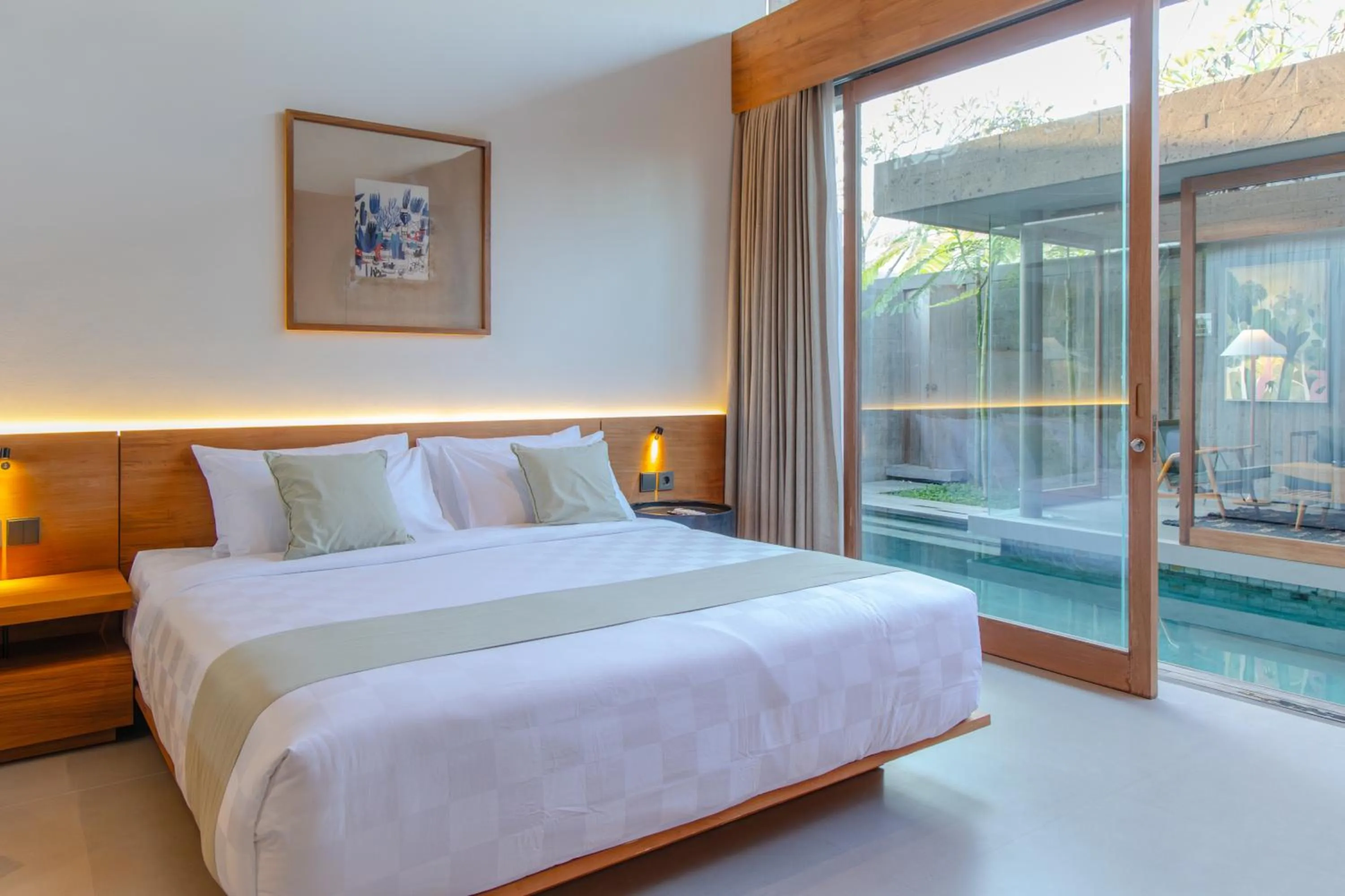 Bedroom, Bed in Domisili Villas Canggu Bali by Fays Hospitality