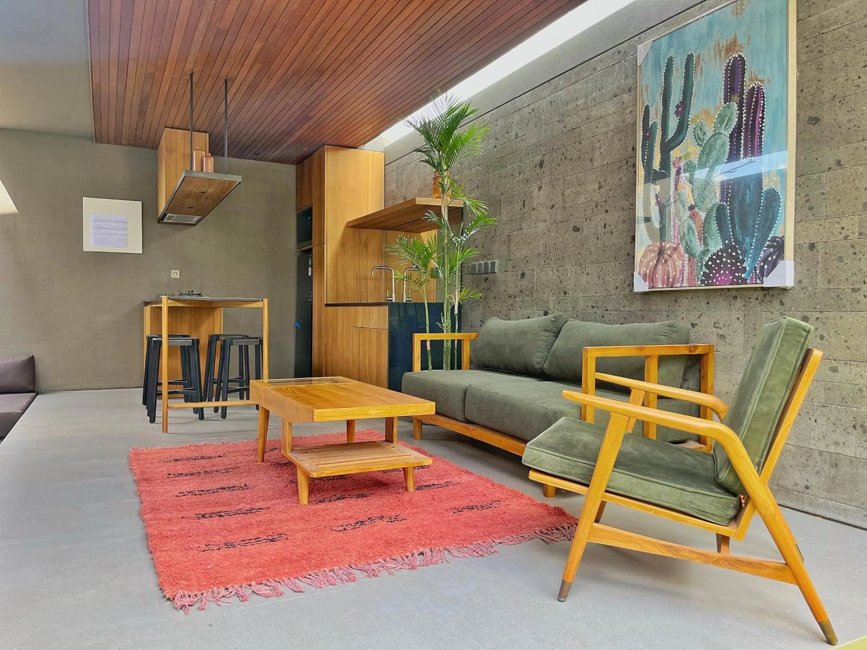 Living room in Domisili Villas Canggu Bali by Fays Hospitality