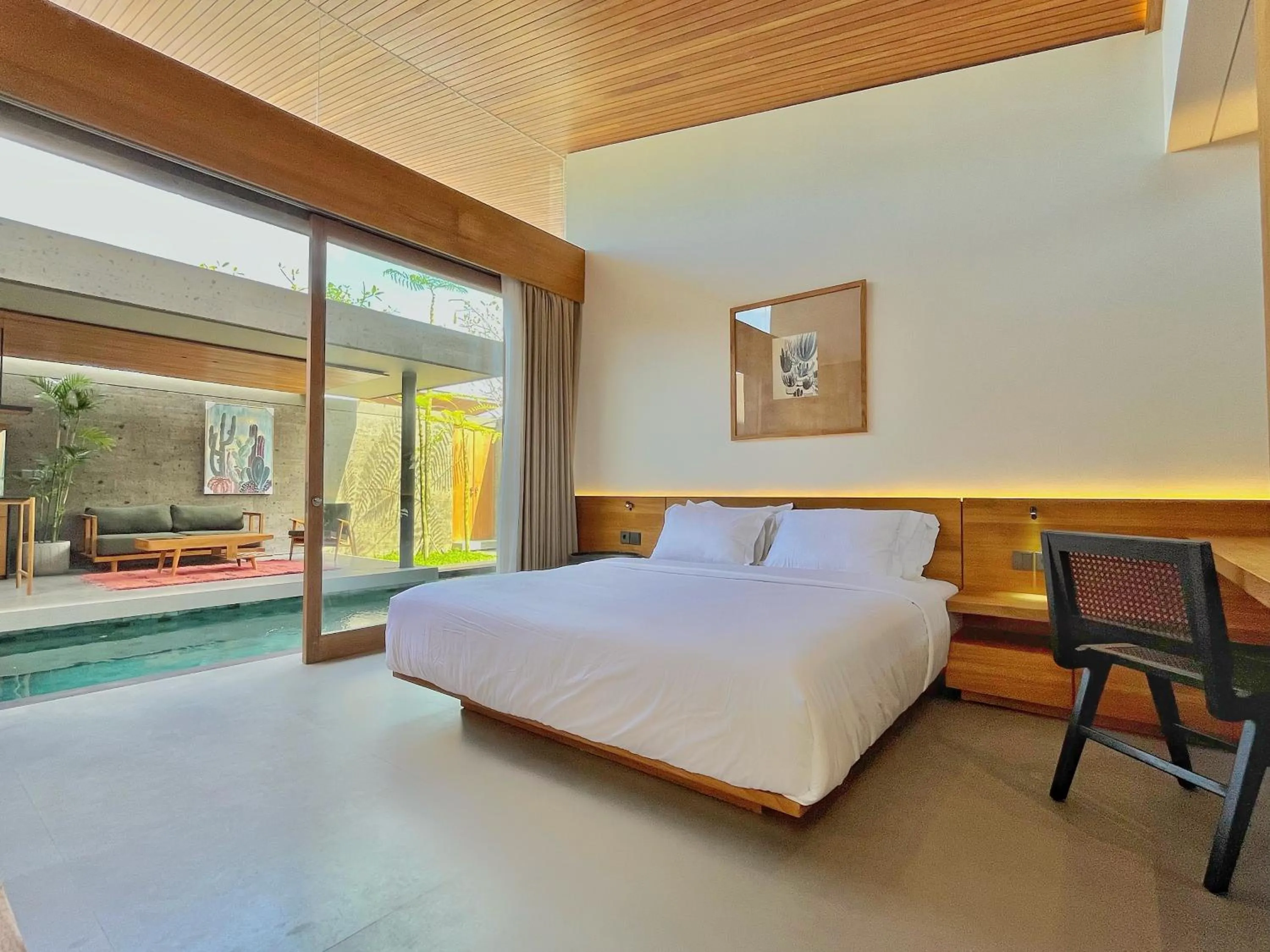 Bed in Domisili Villas Canggu Bali by Fays Hospitality