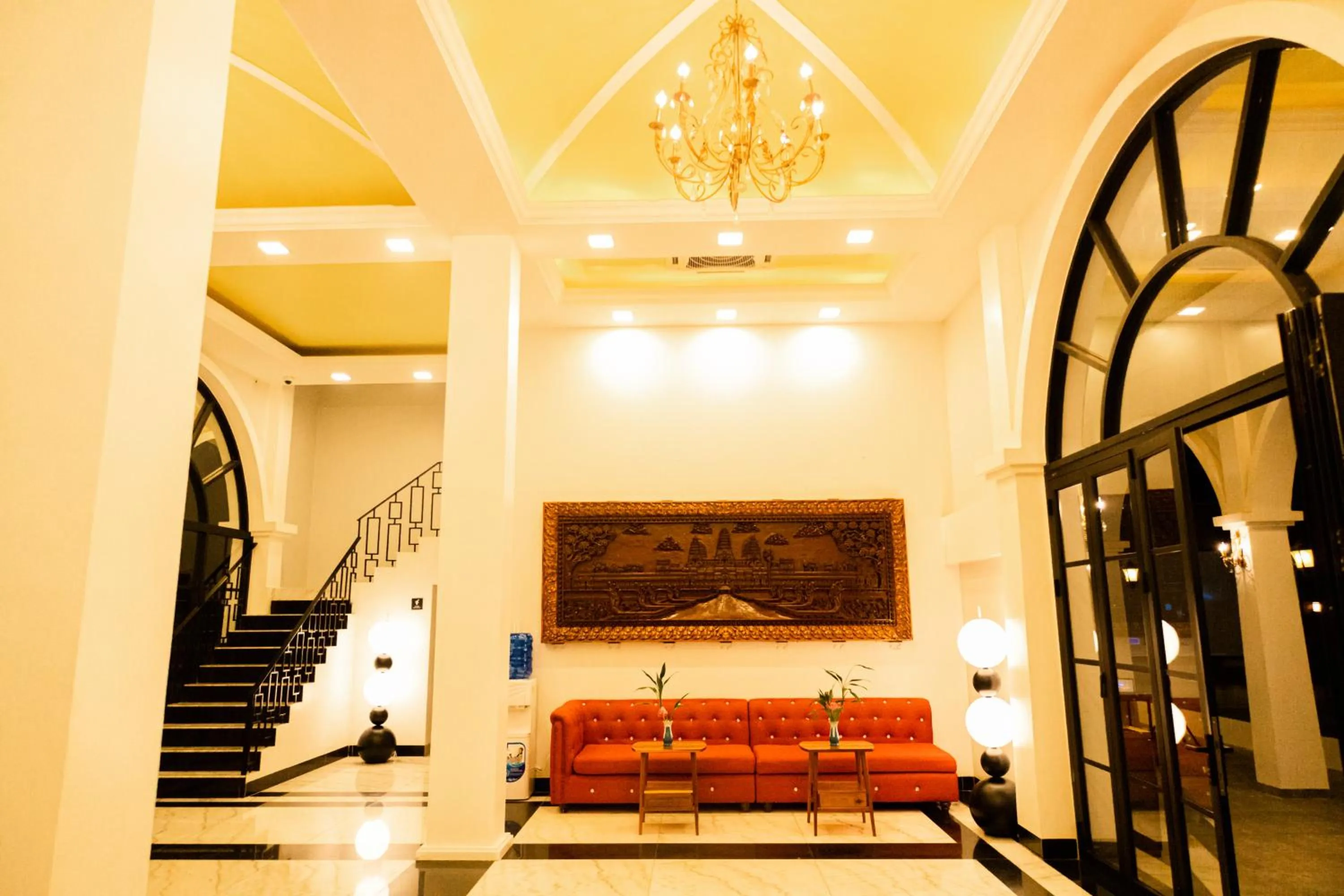 Seating area in Solar Hotel