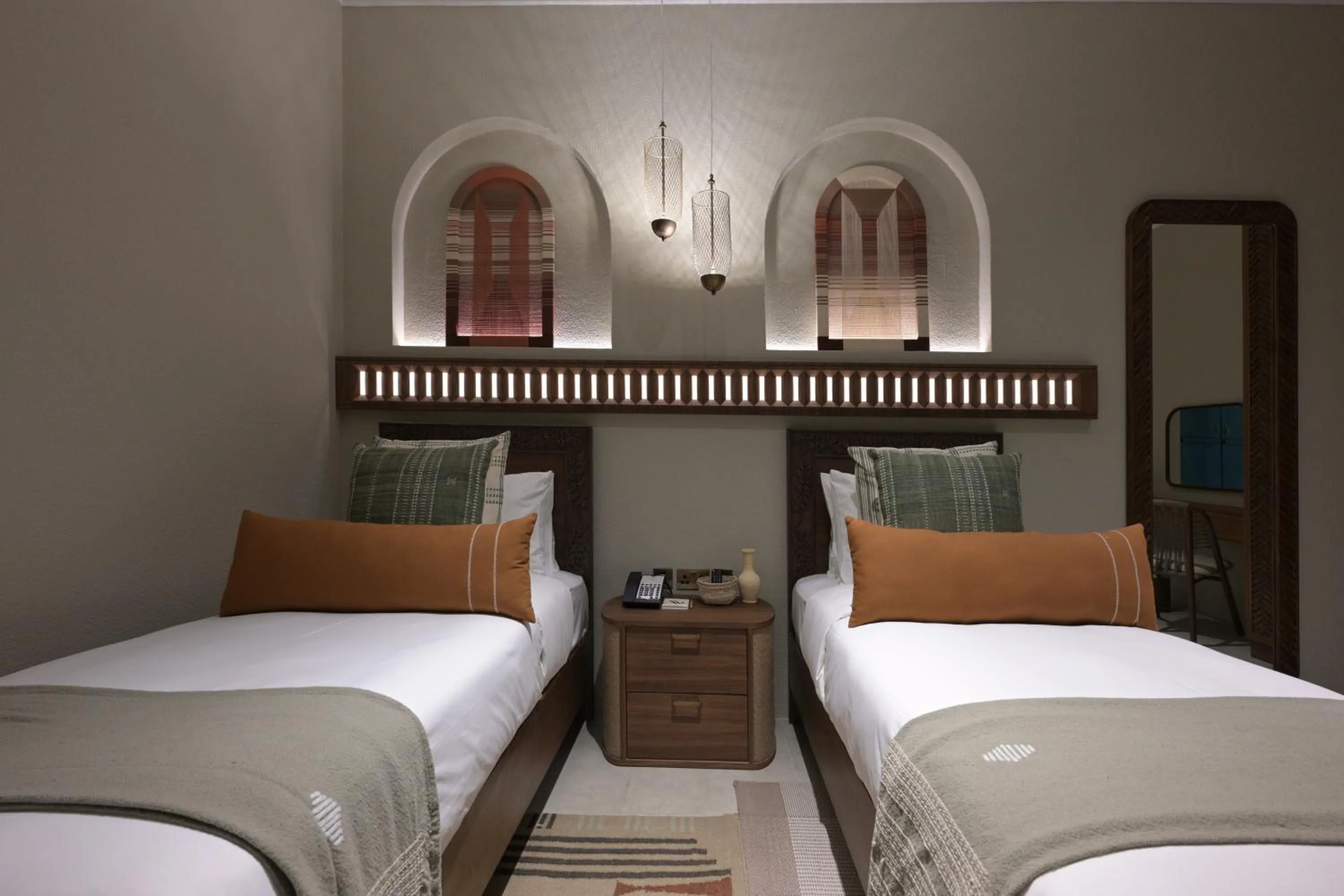 Bedroom, Bed in Nozol Al Rayaheen By Sharjah Collection