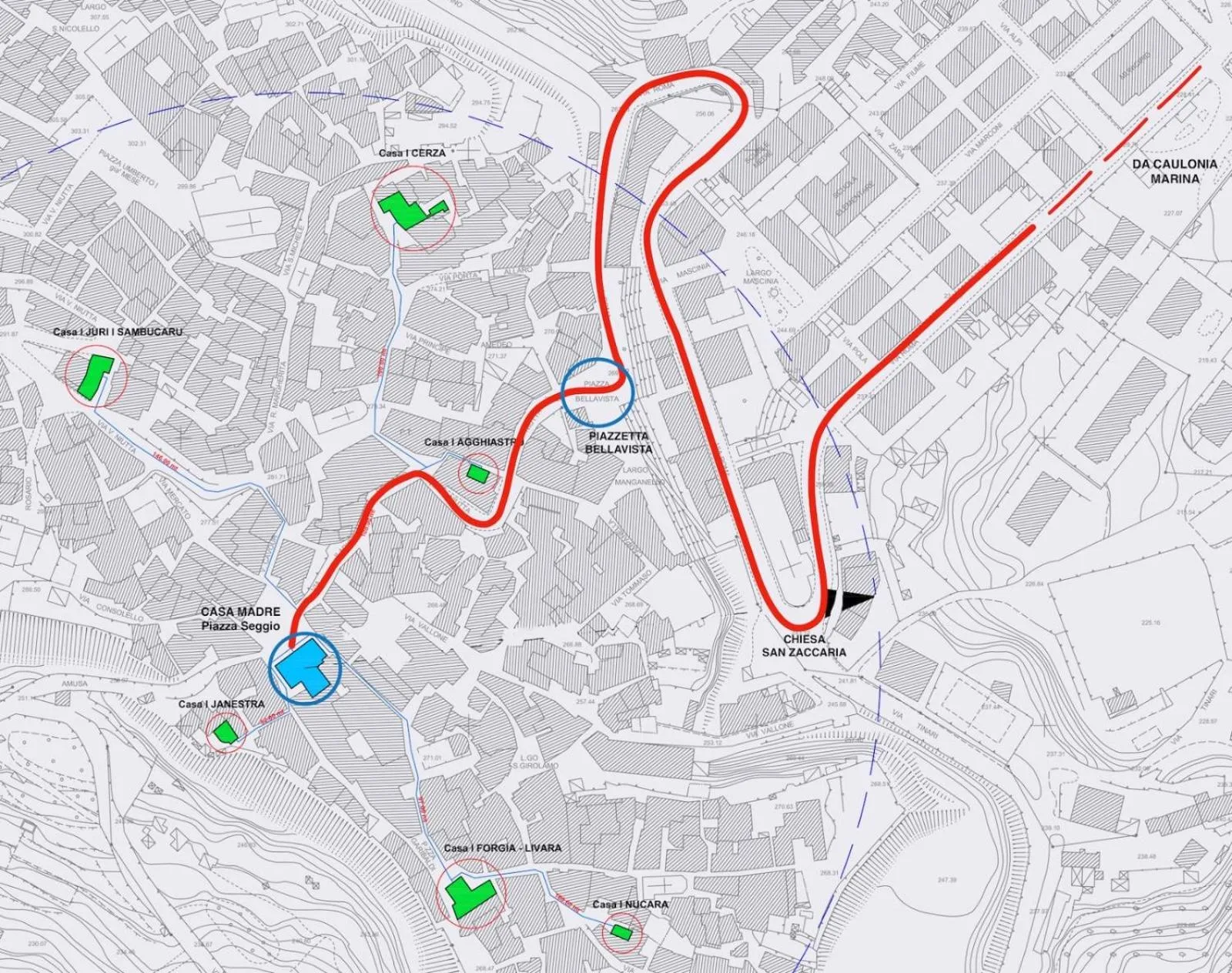 Bird's eye view, Bird's-eye View in Il Paese Alberga!