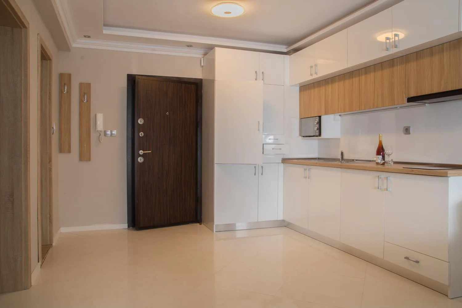 Kitchen or kitchenette in Vemara City Boutique Hotel-free parking