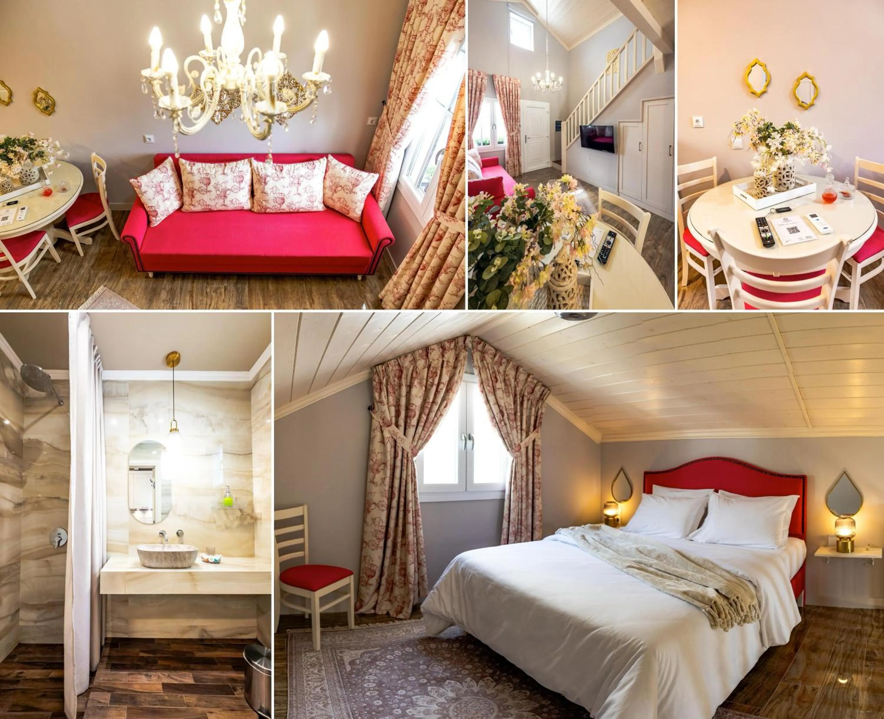 Bathroom, Bed in Nafsika Suites