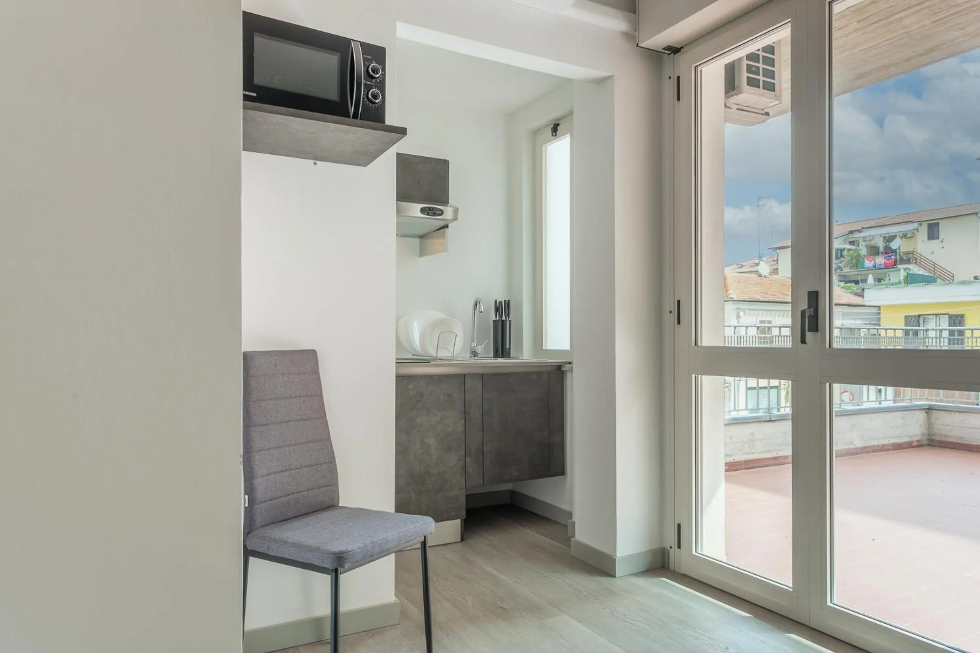 Kitchen or kitchenette in Residence Velò - Bike & Family