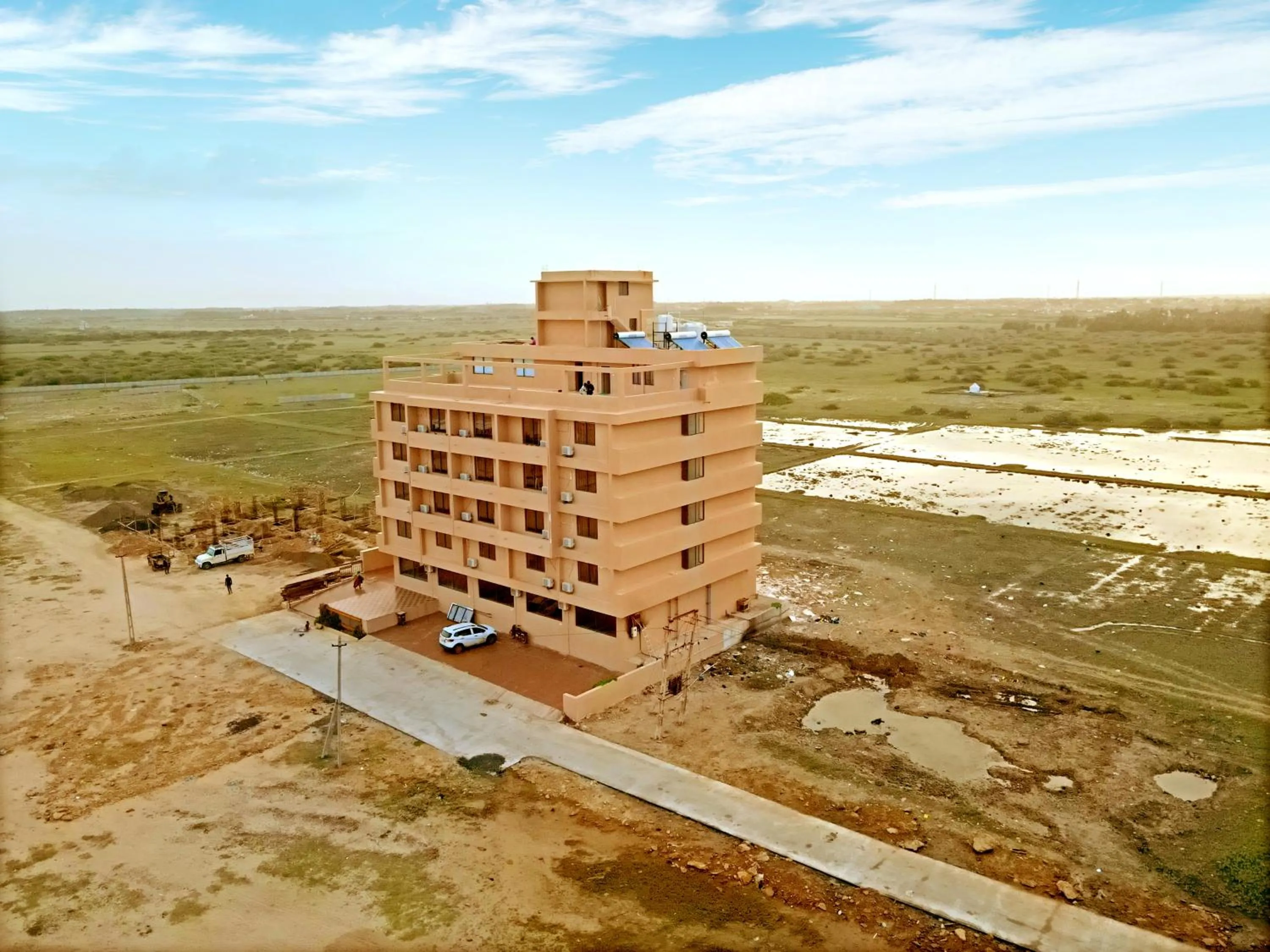Property building in The Sky Comfort Beach Hotel, Dwarka