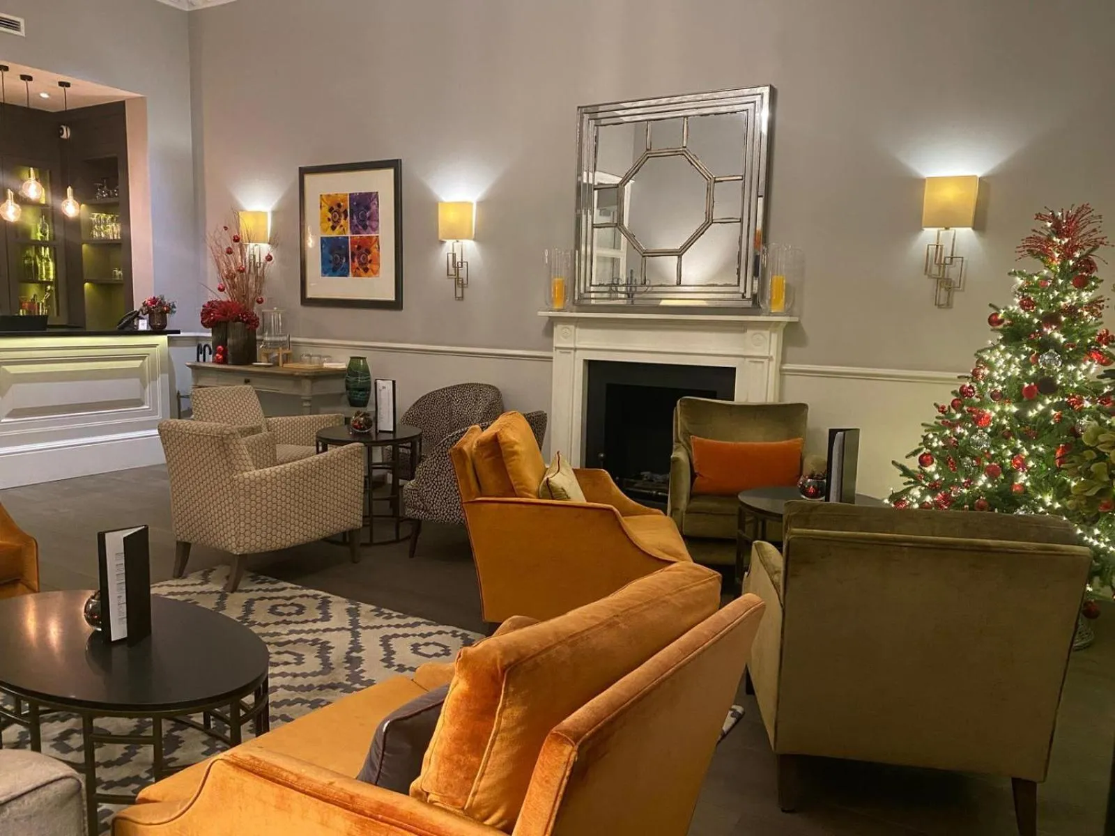 Seating area in 54 Queen's Gate Hotel