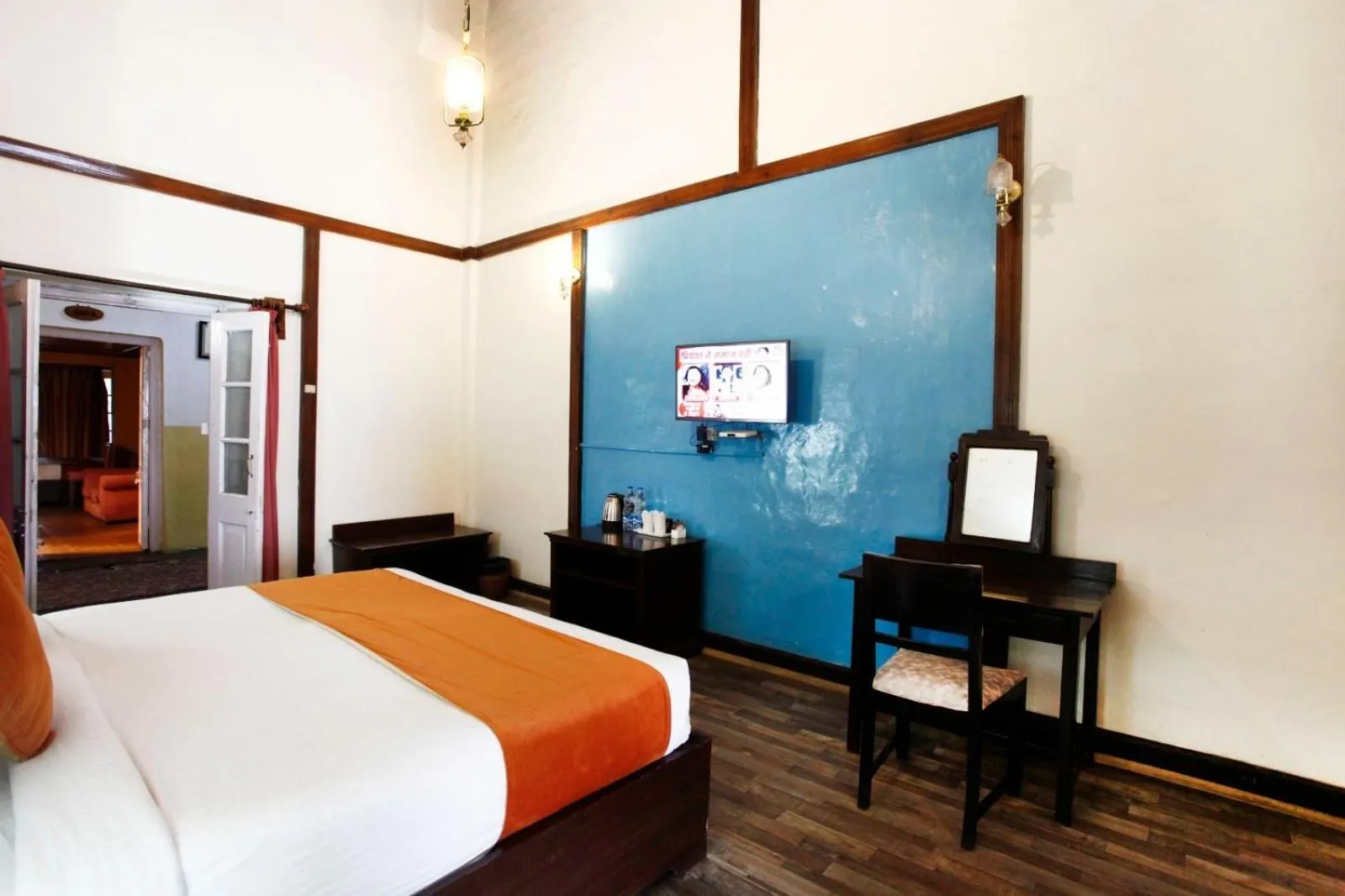 Bed in The Palace Belvedere Nainital By Royal Collection Hotels