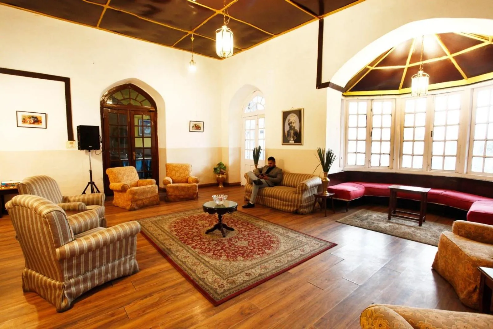 Living room in The Palace Belvedere Nainital By Royal Collection Hotels