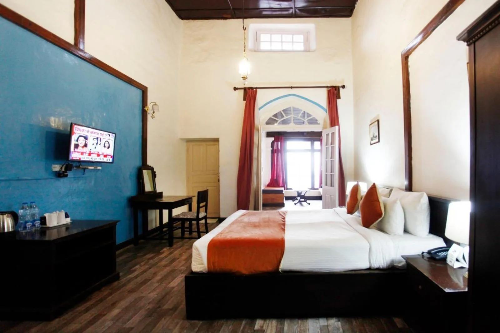 Bed in The Palace Belvedere Nainital By Royal Collection Hotels